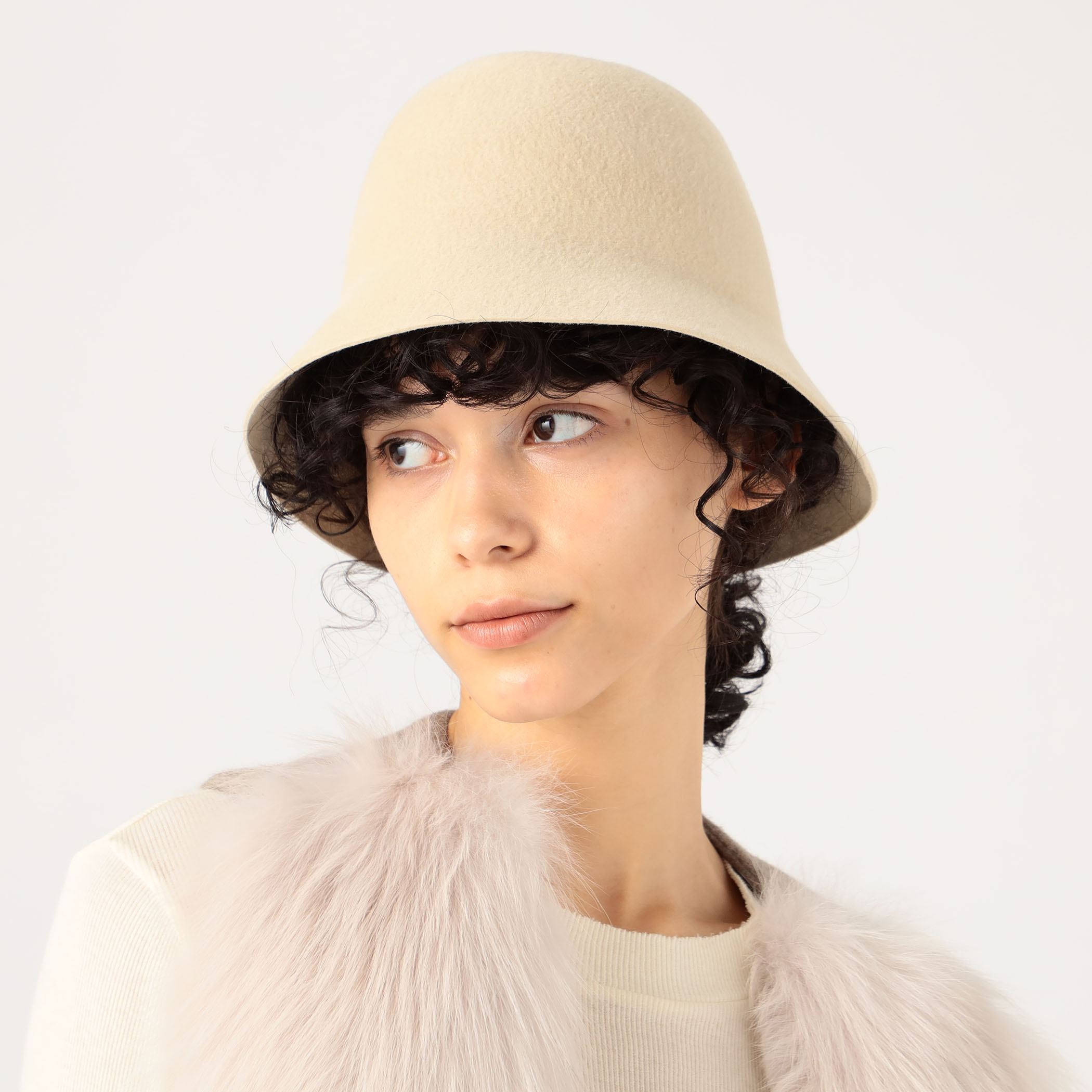 ベージュ ウールフェルト (KIJIMA TAKAYUKI) REDRUM PAPER CLOTH SOFT HAT NARROW BEIGE – TIME AFTER TIME