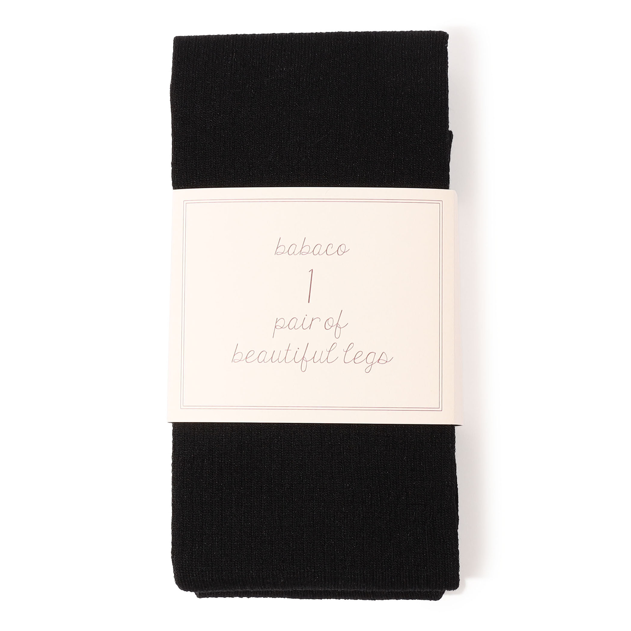 babaco Ribbed Tights ウールナイロンストレッチ リブタイツ