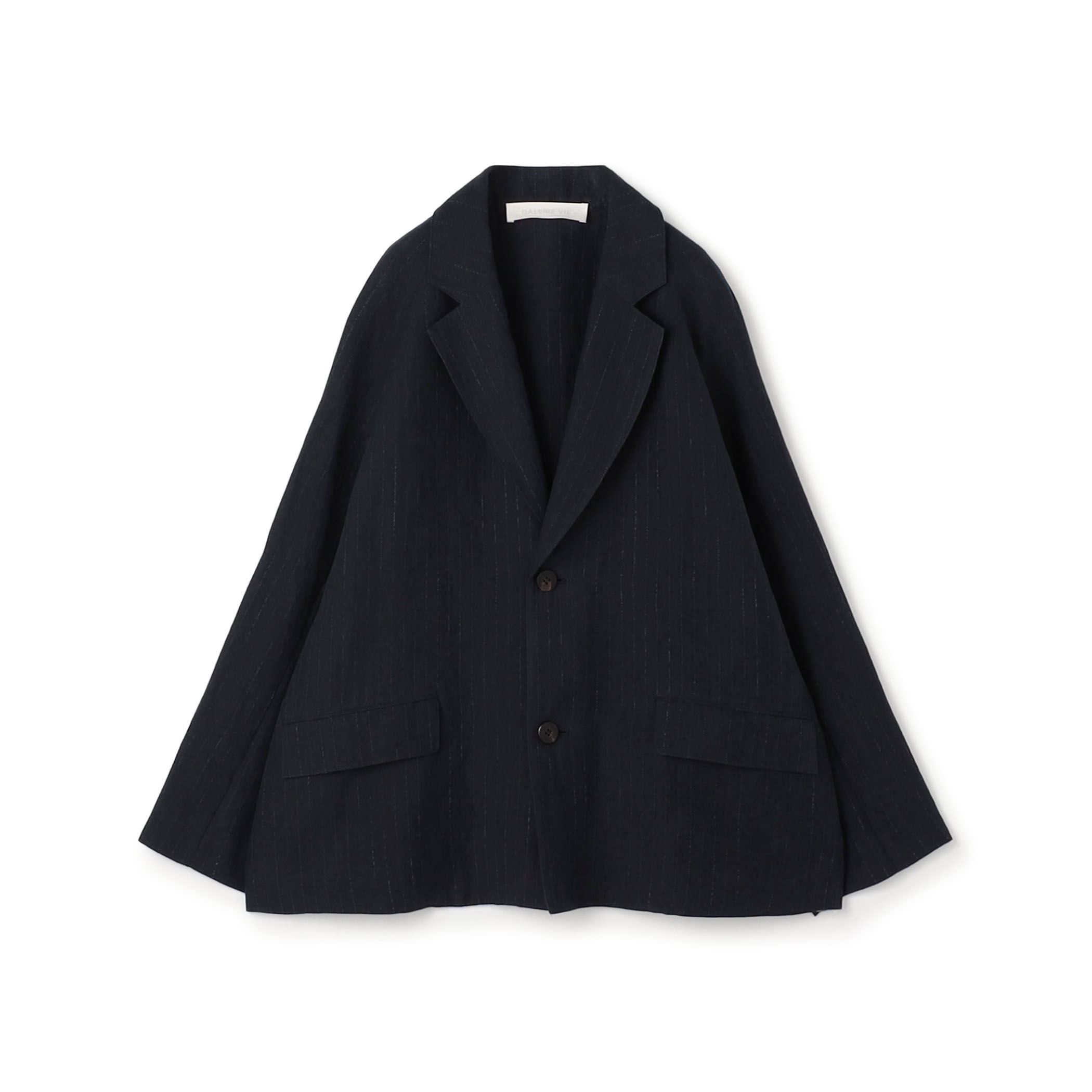 マリンカナパストライプ ラグランスリーブジャケット