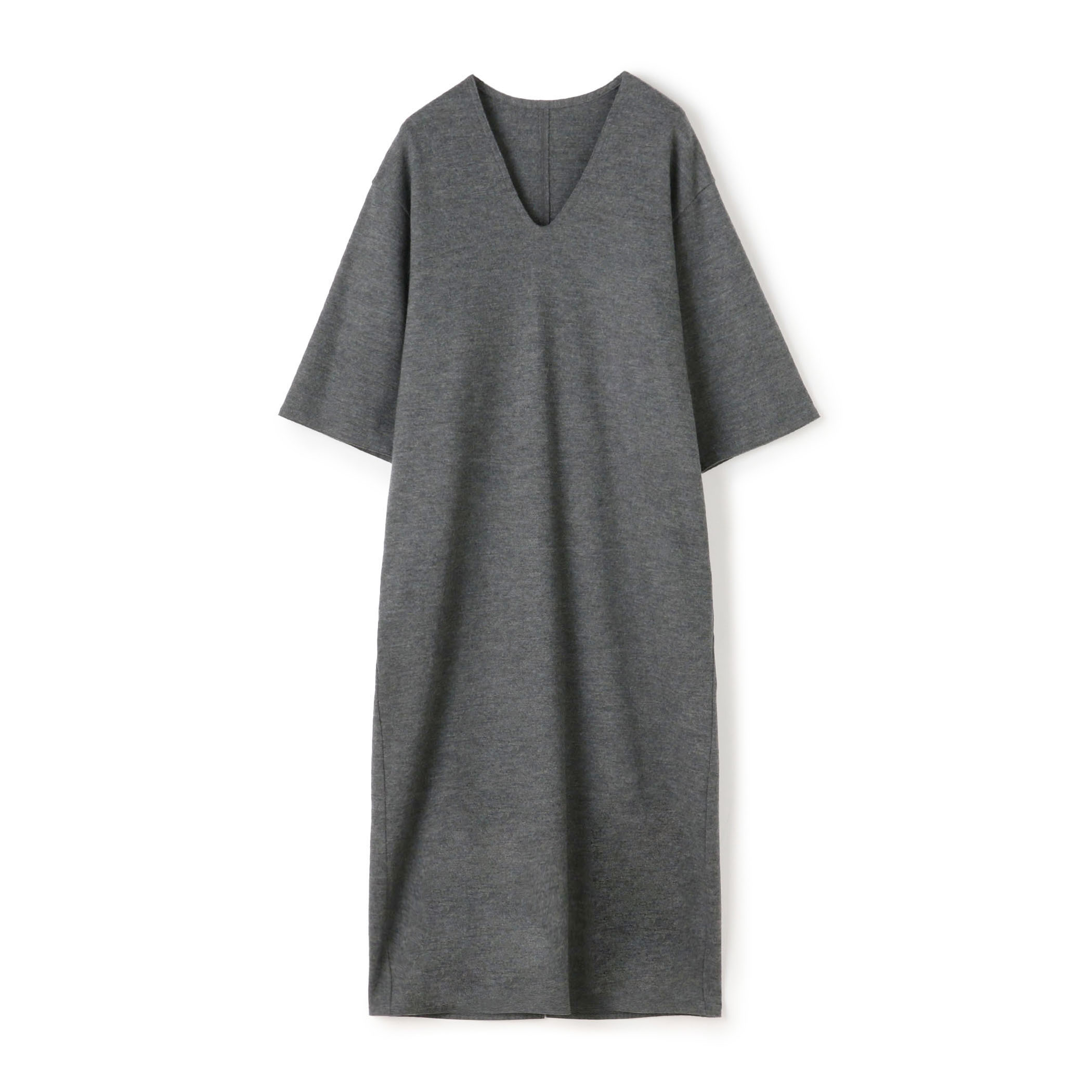 ミルドスムース Vネックワンピース