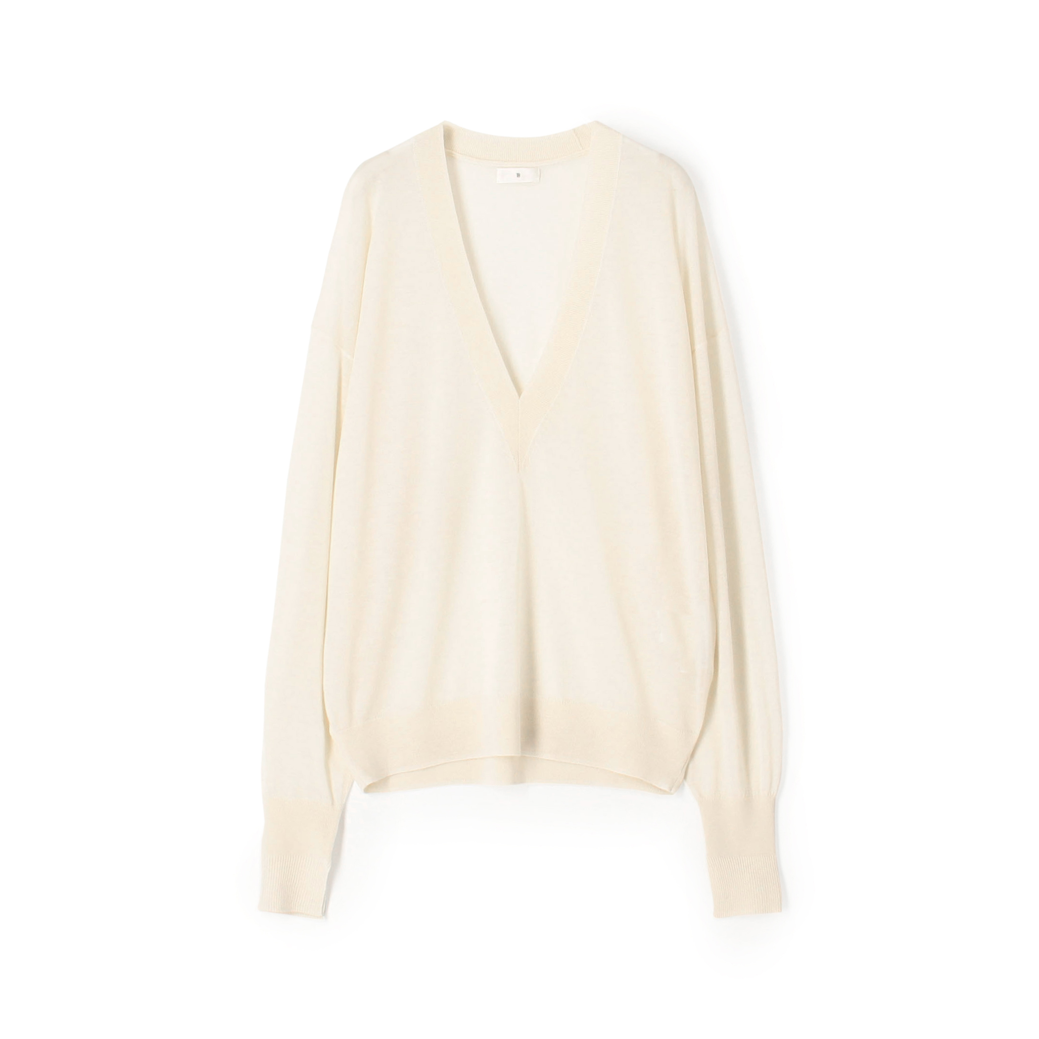 カシミヤ Vネックプルオーバー
