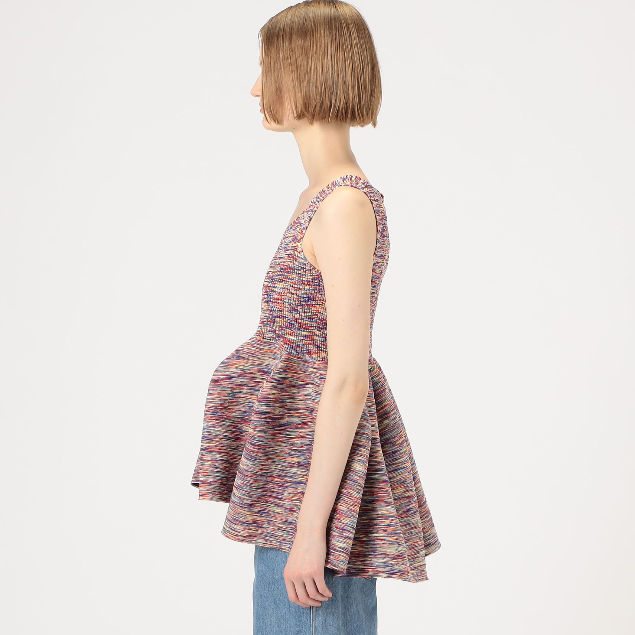 CFCL POTTERY SLEEVELESS TOP タンクトップ　ブラック ELH439_in_l.jpg