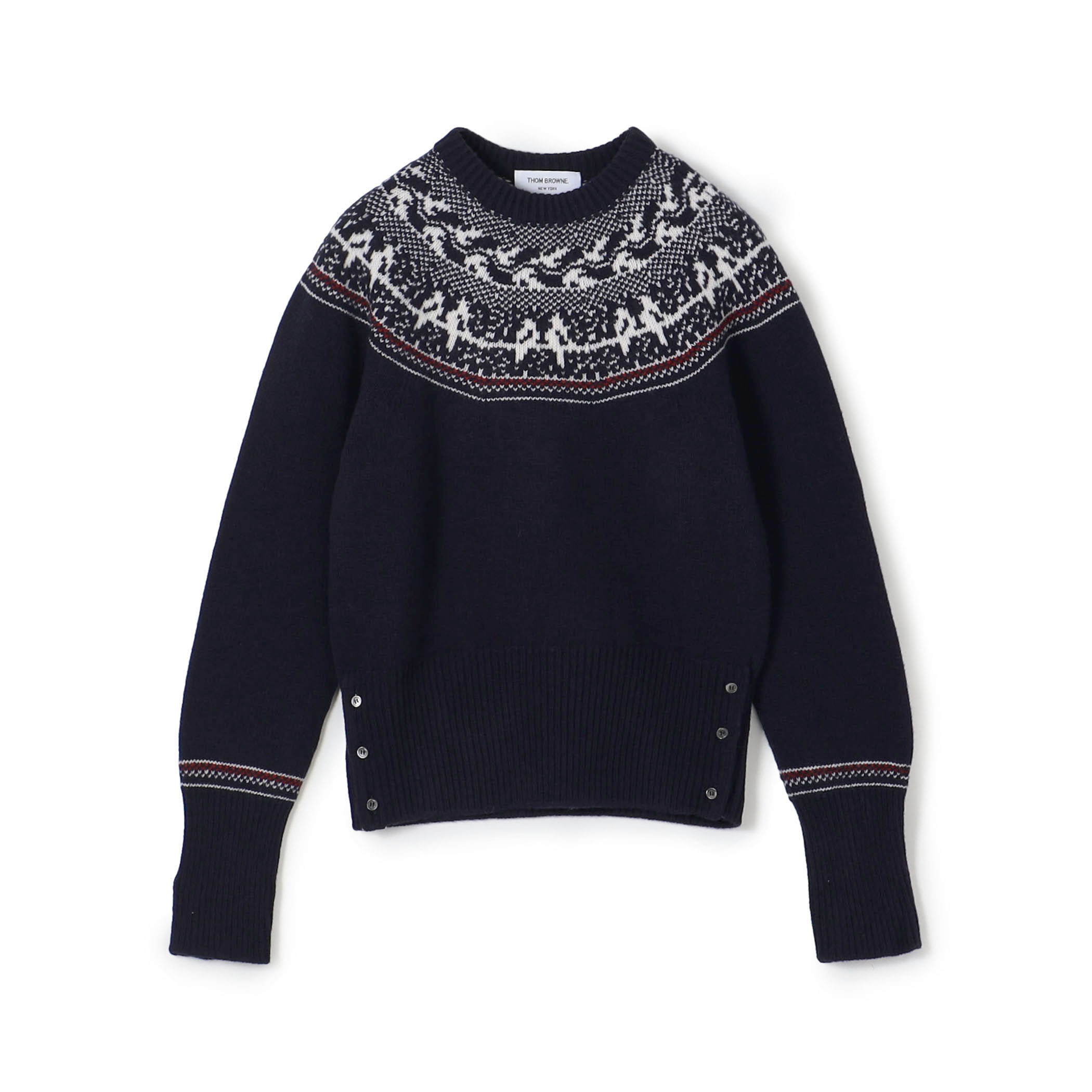 ○THOM BROWNE ICELANDIC FAIRISLE TOP｜トゥモローランド 公式通販