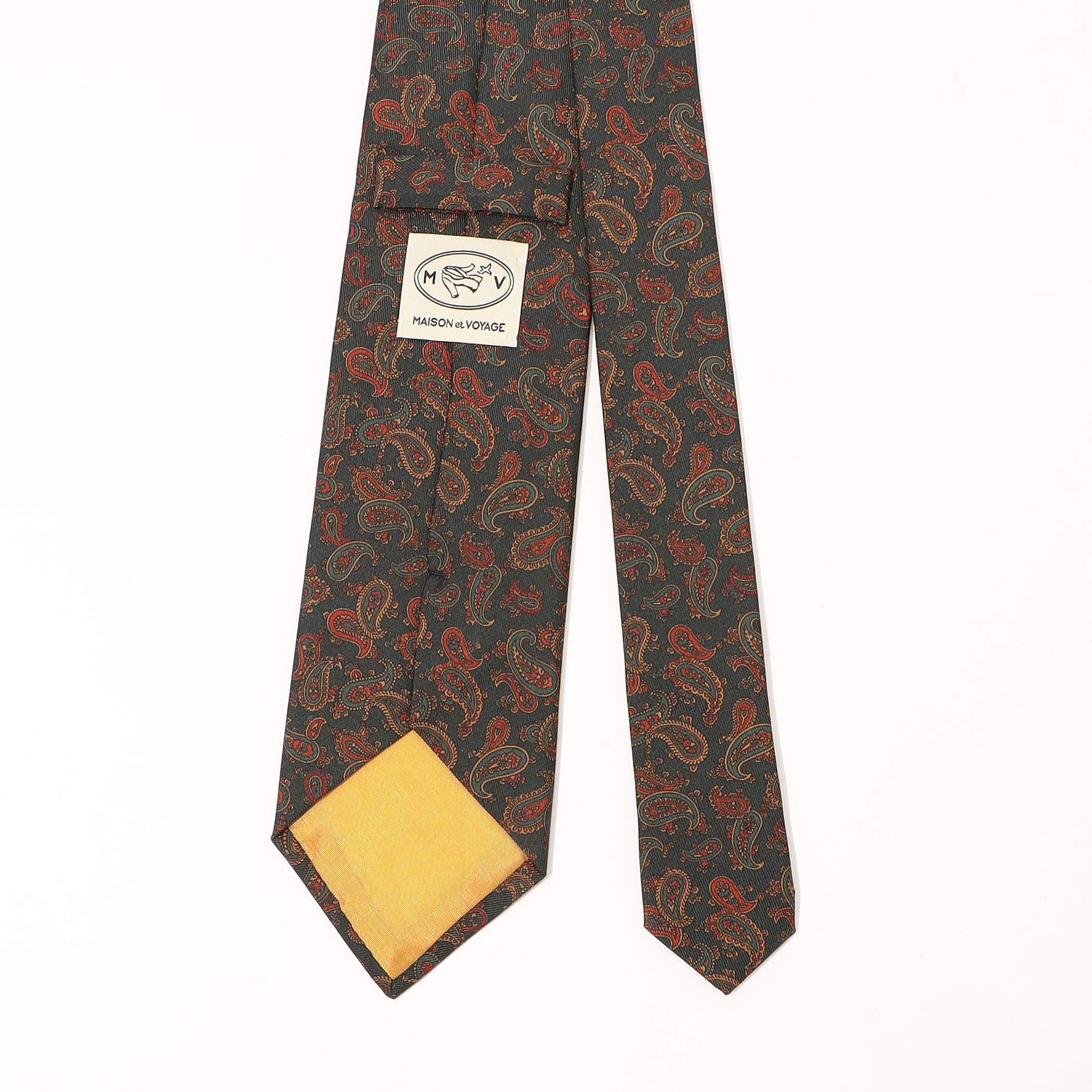 zarazara様先約⭐︎ホリデー&ブラウン　プリントタイ　ネクタイマエストロ別注 zarazara様先約⭐︎ホリデー&ブラウンプリントタイネクタイ