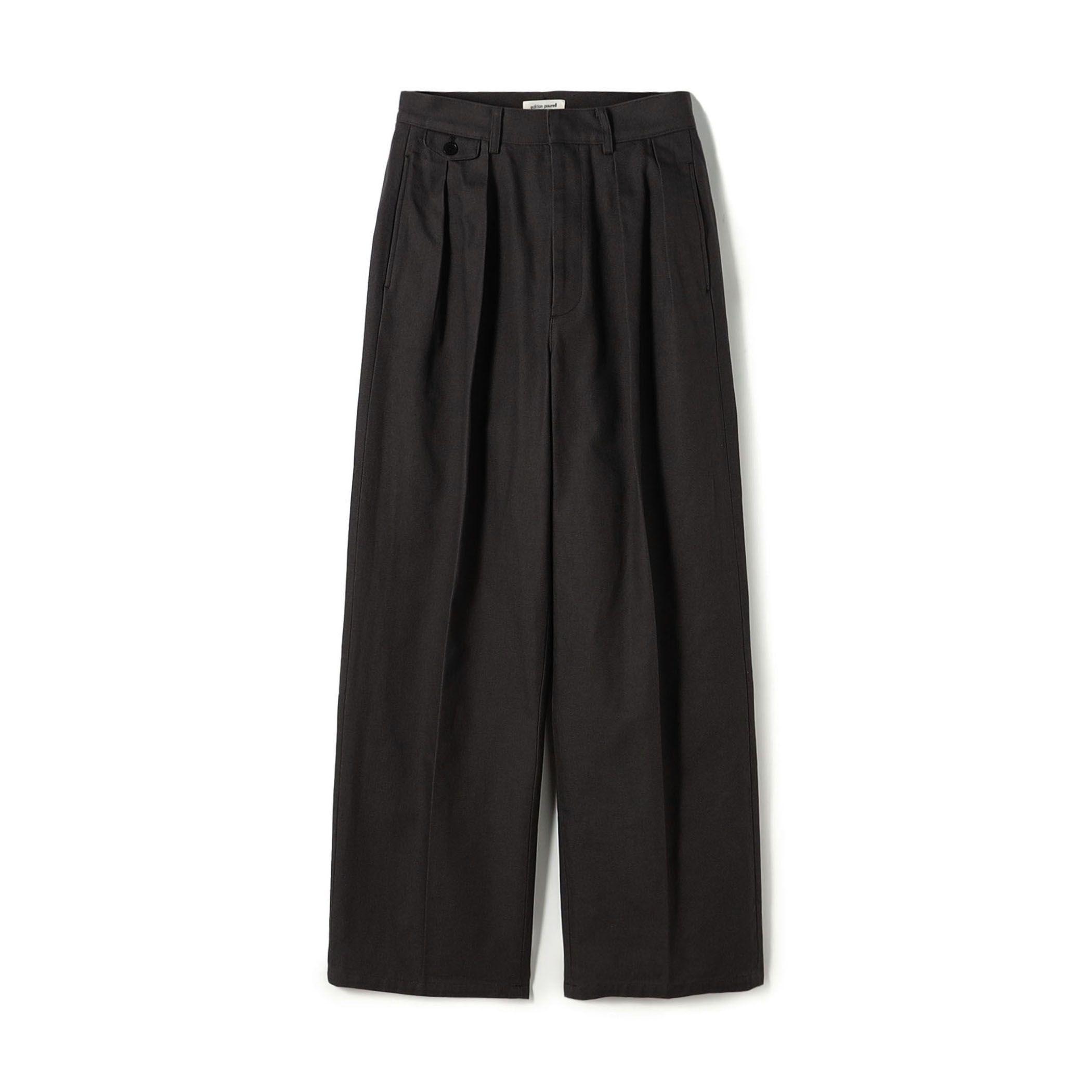 edition pourell ビンテージコットン タックパンツ