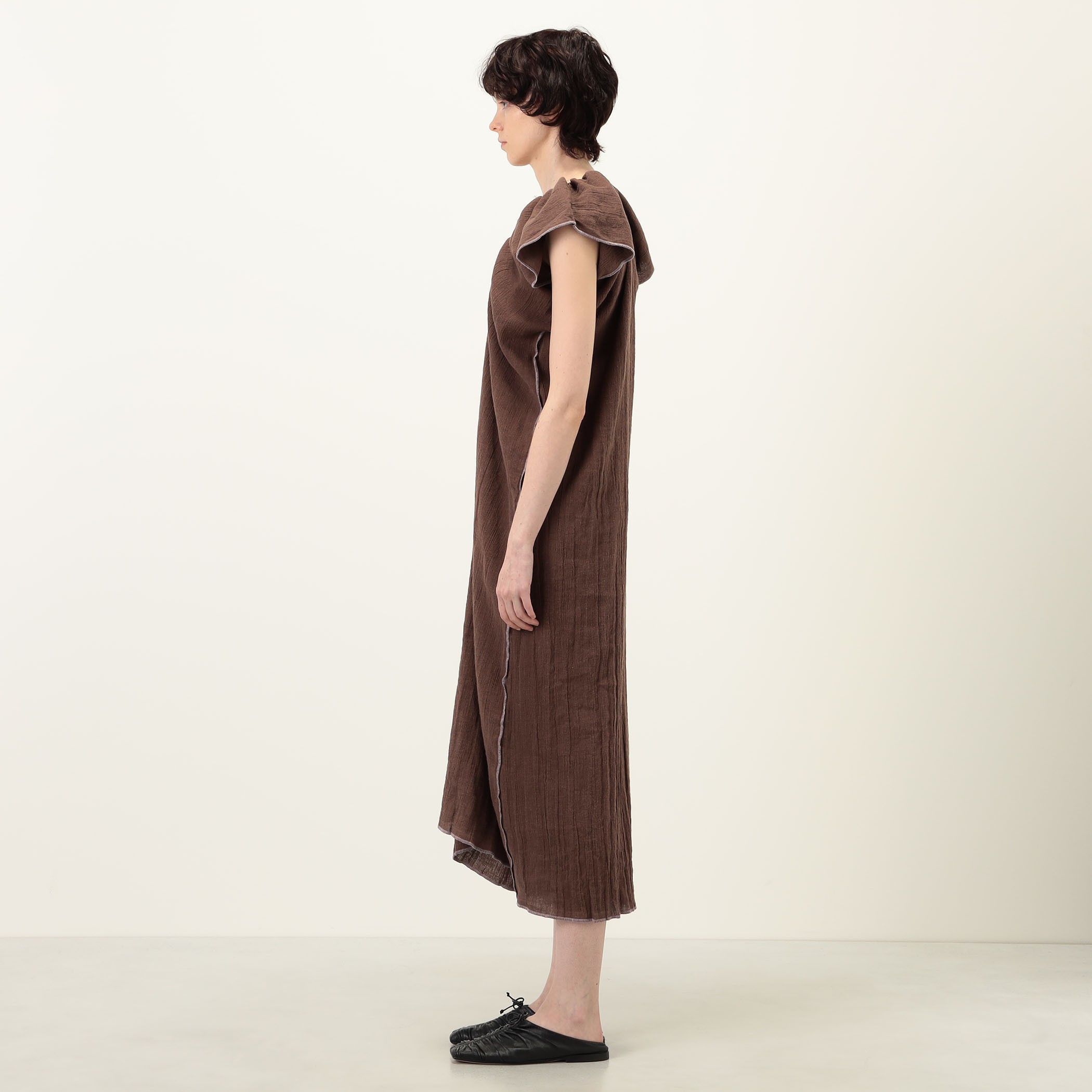 BASERANGE MAX DRESS リネンコットン ワンピース｜トゥモローランド