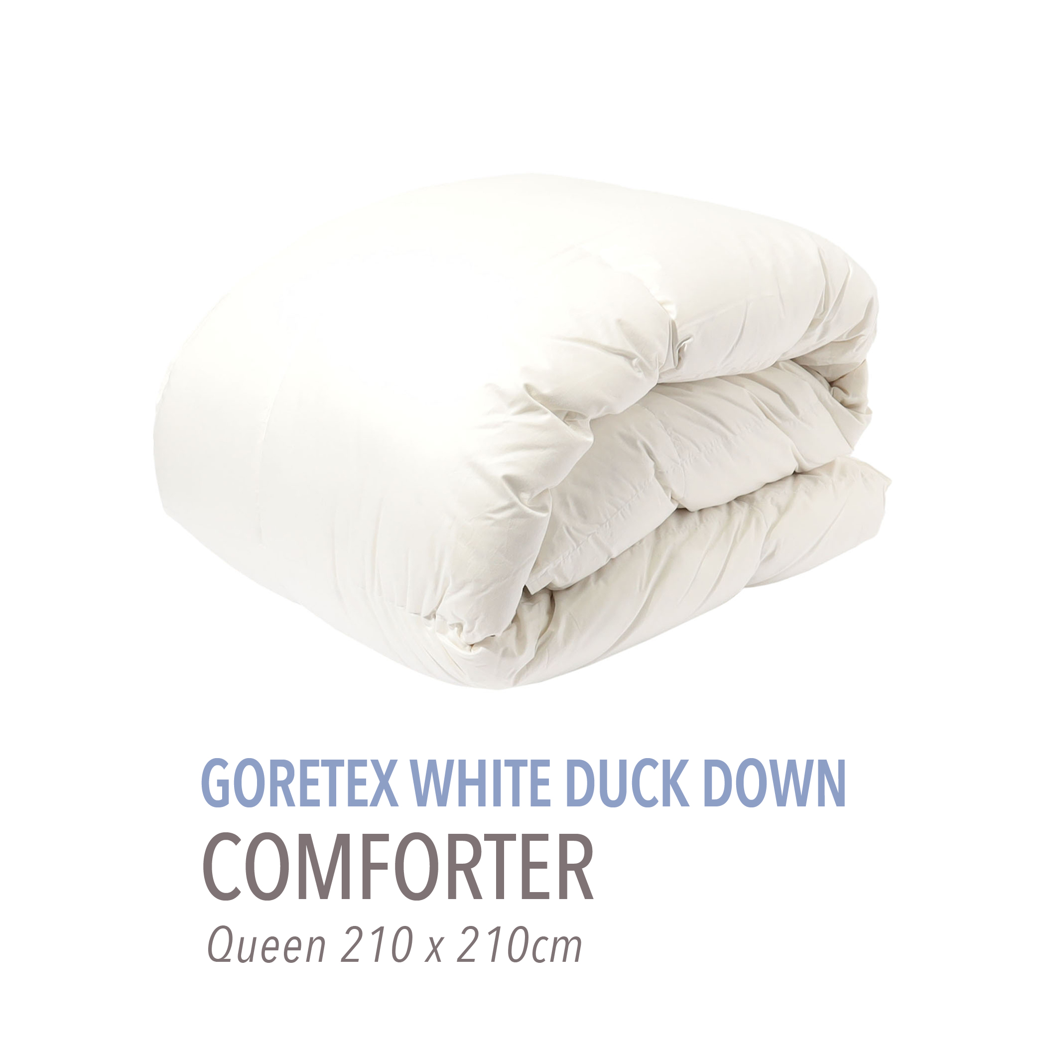 ゴアホワイトダックダウン 掛布団（クイーン）