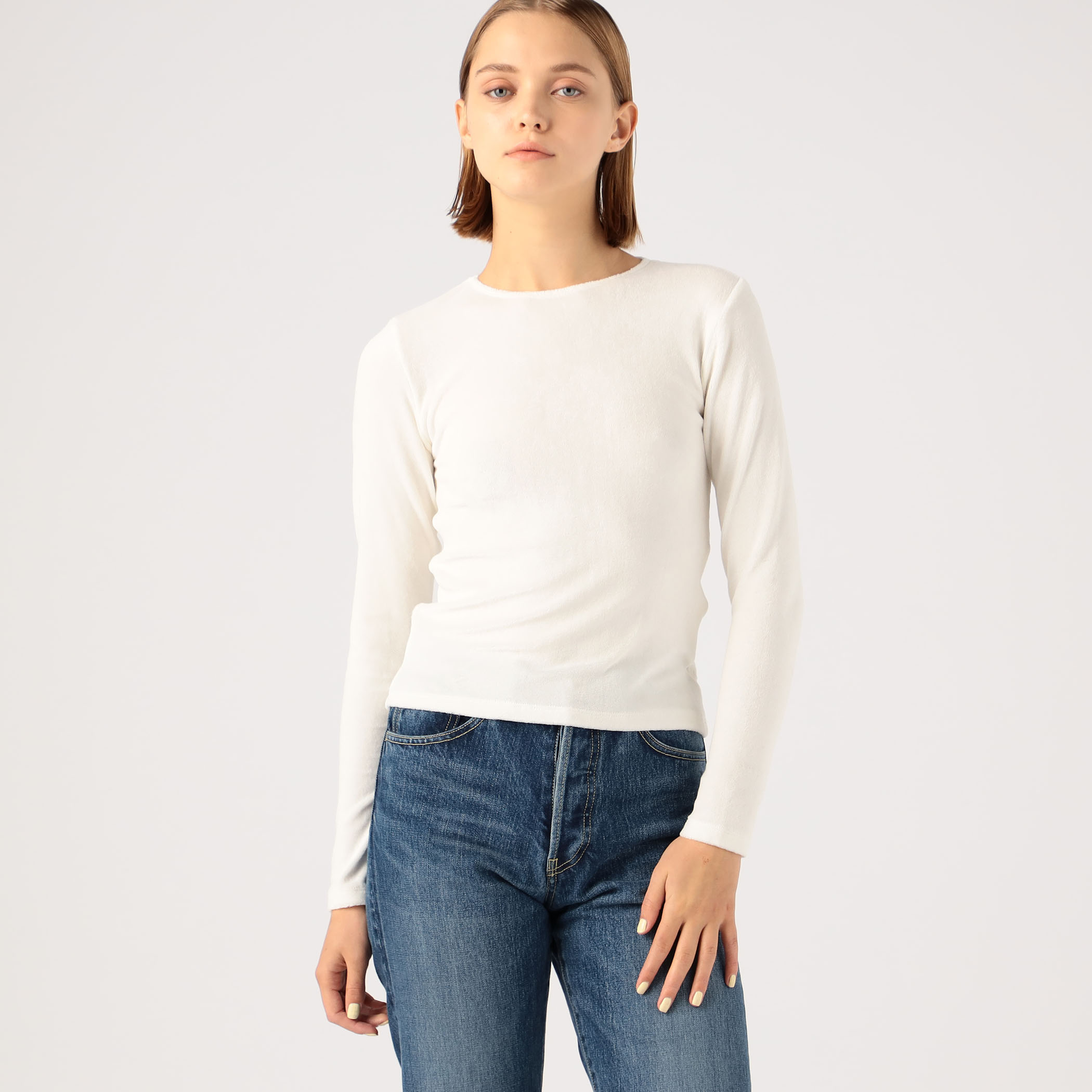 baserange omo tee ベロア baserange omo long sleeve Tee ベロア Tシャツ