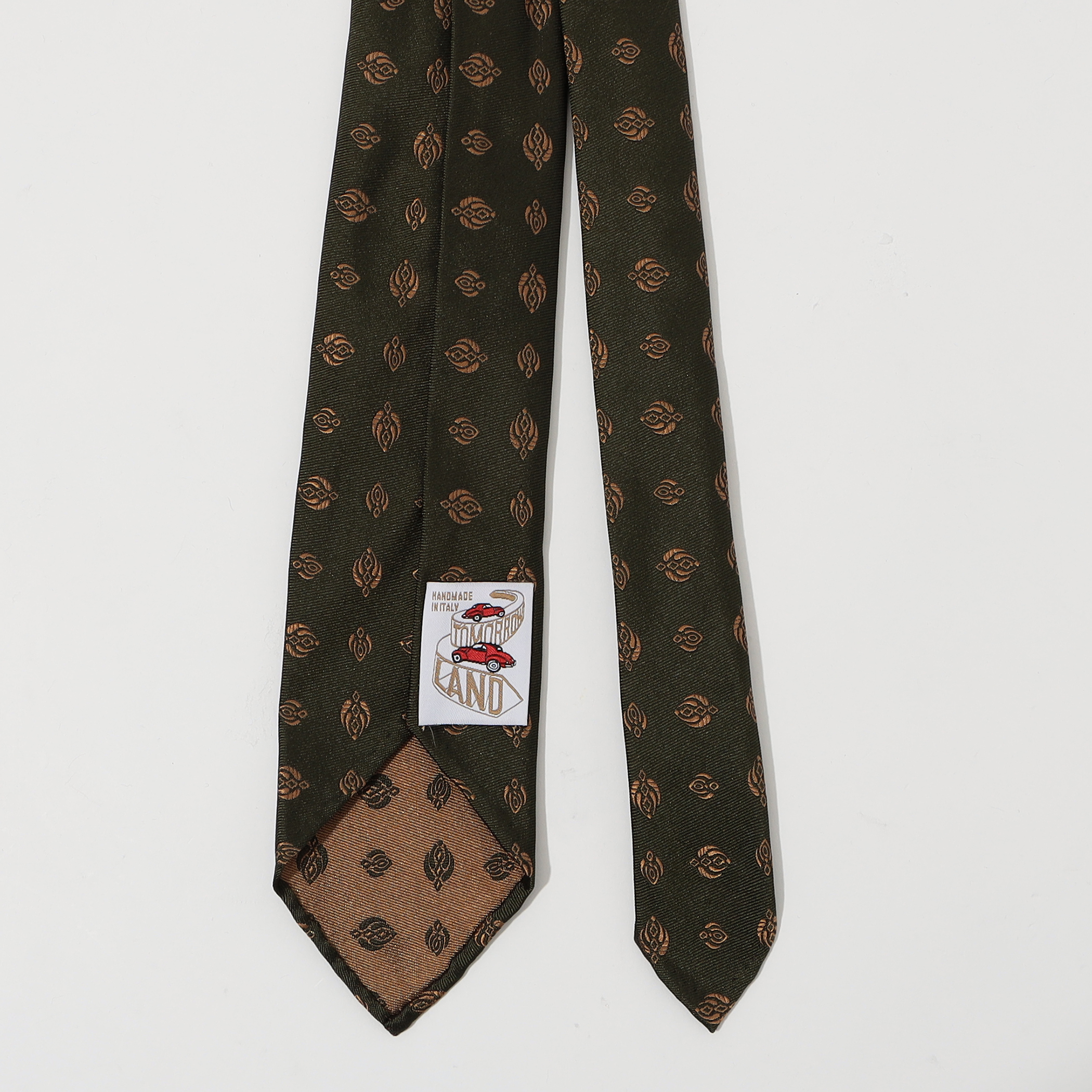 TOMORROWLAND MADE IN ITALY シルクジャガード 小紋柄ネクタイ