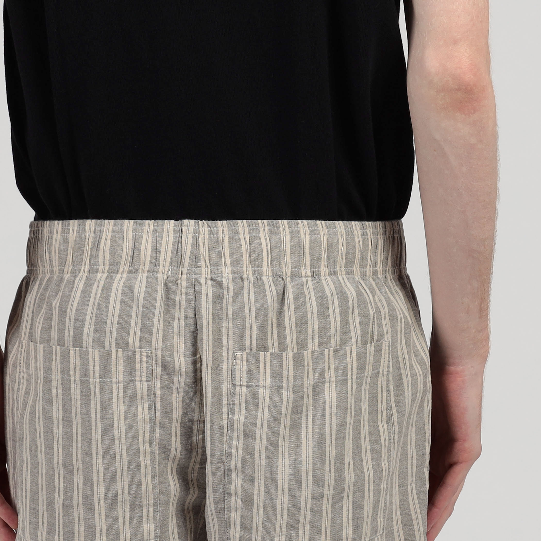 【新品•定価6.4万】Casely-Hayford ストライプ柄　リネンショーツ 新品•定価6.4万】Casely-Hayford ストライプ柄 リネンショーツ