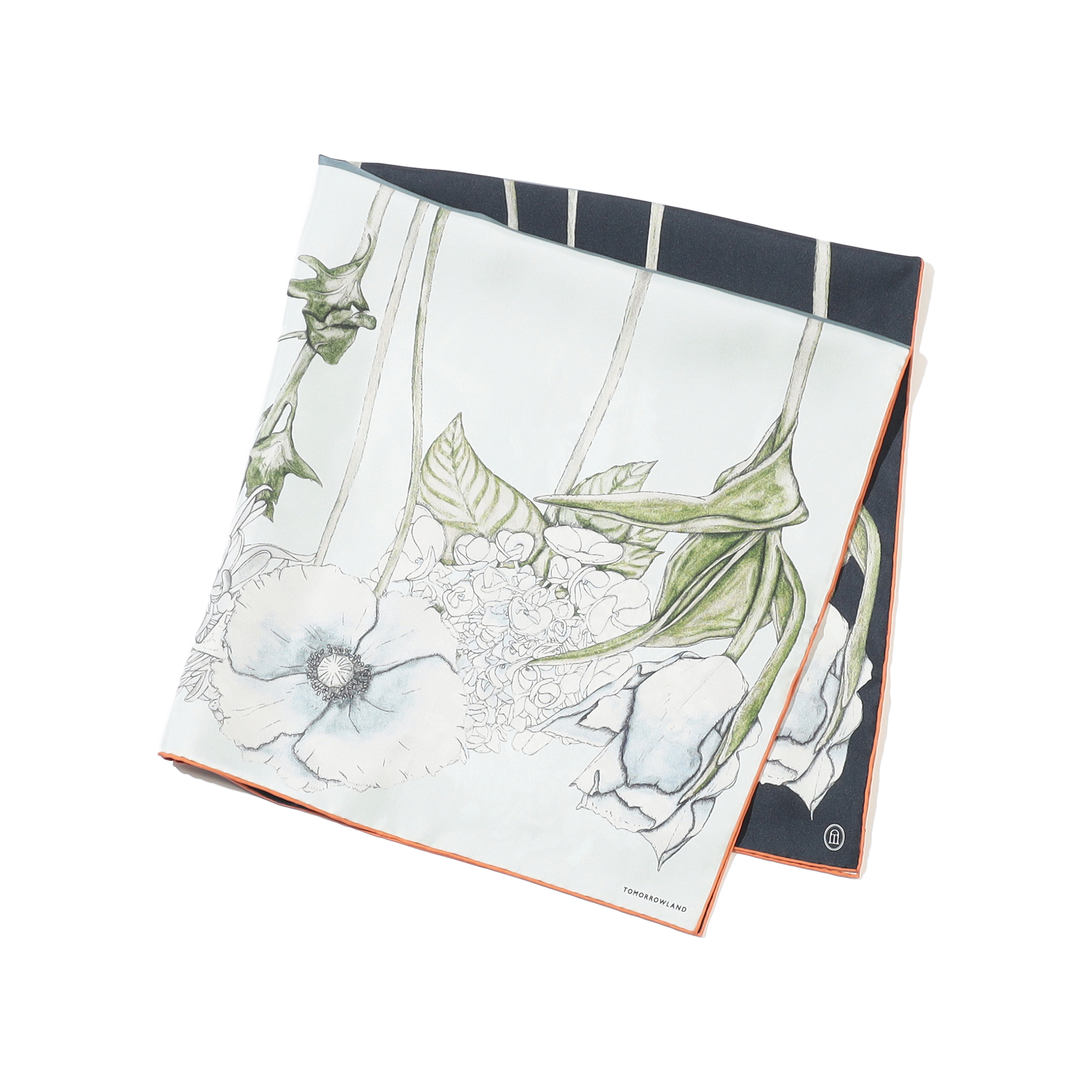 Atelier TOMORROWLAND DOUBLE FLOWER シルクスカーフ