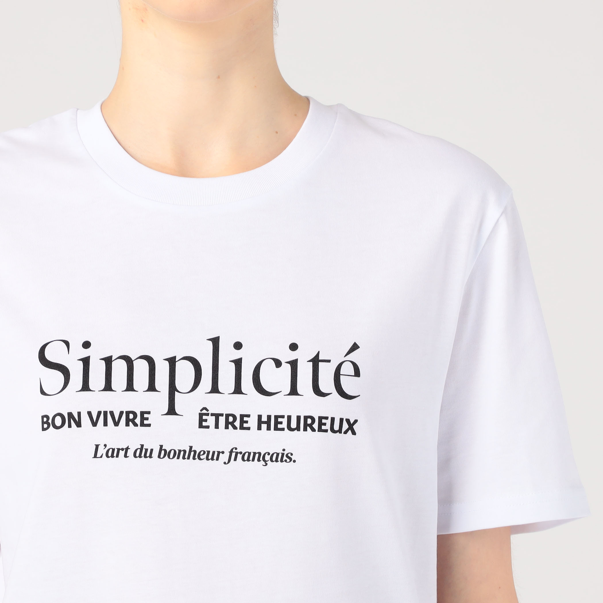 Les Petits Basics　グレーTシャツ TOMORROWLAND｜Les Petits Basics Jardin Royal Tシャツ