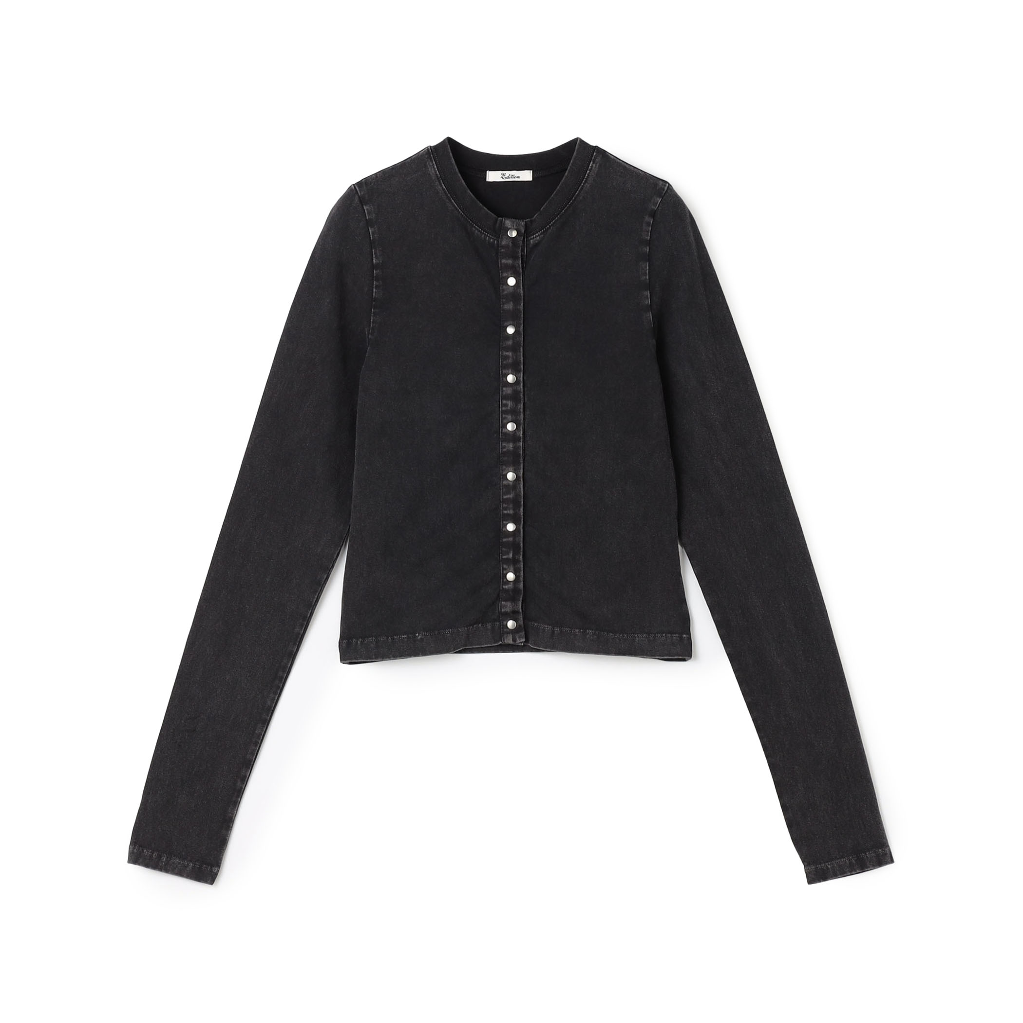 ストレッチコットンガーメントダイ カーディガン