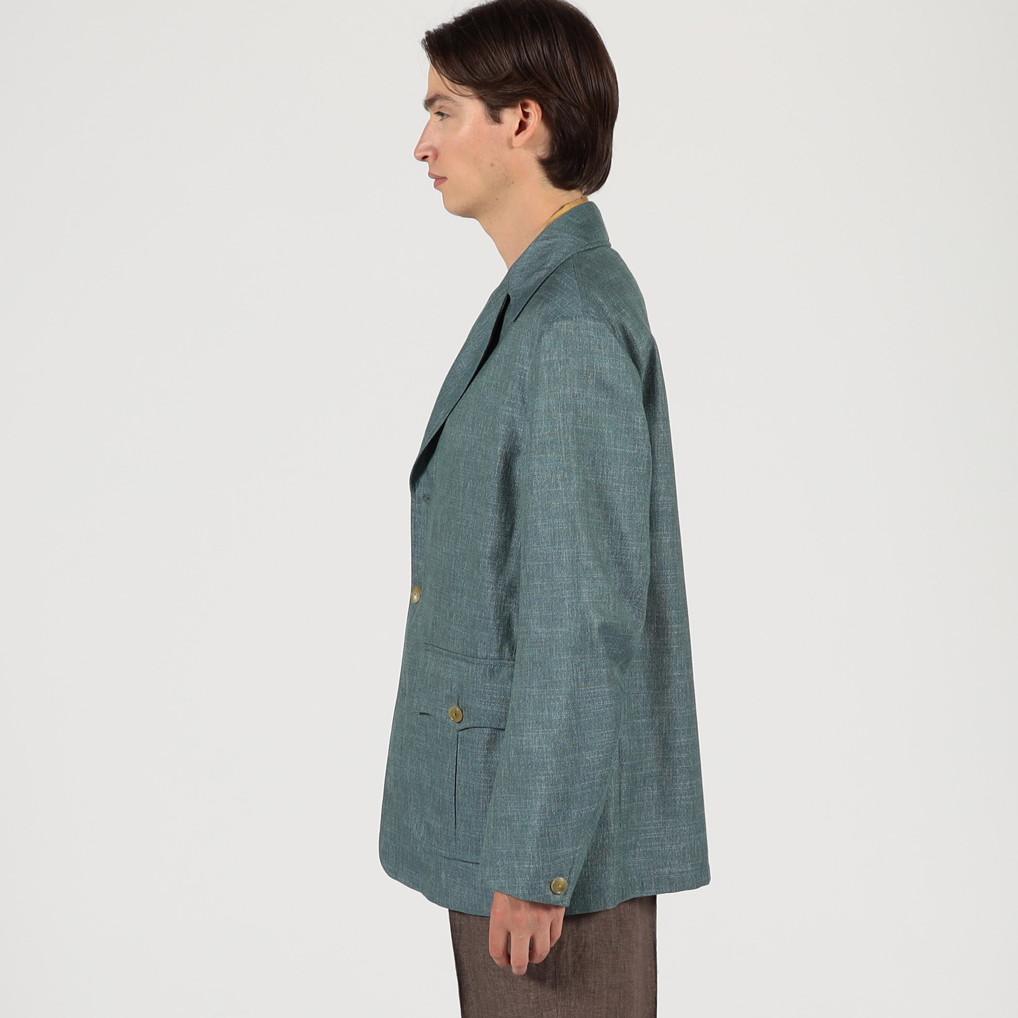 バンブーシルクコットン サファリジャケット HAVANA DORMEUIL