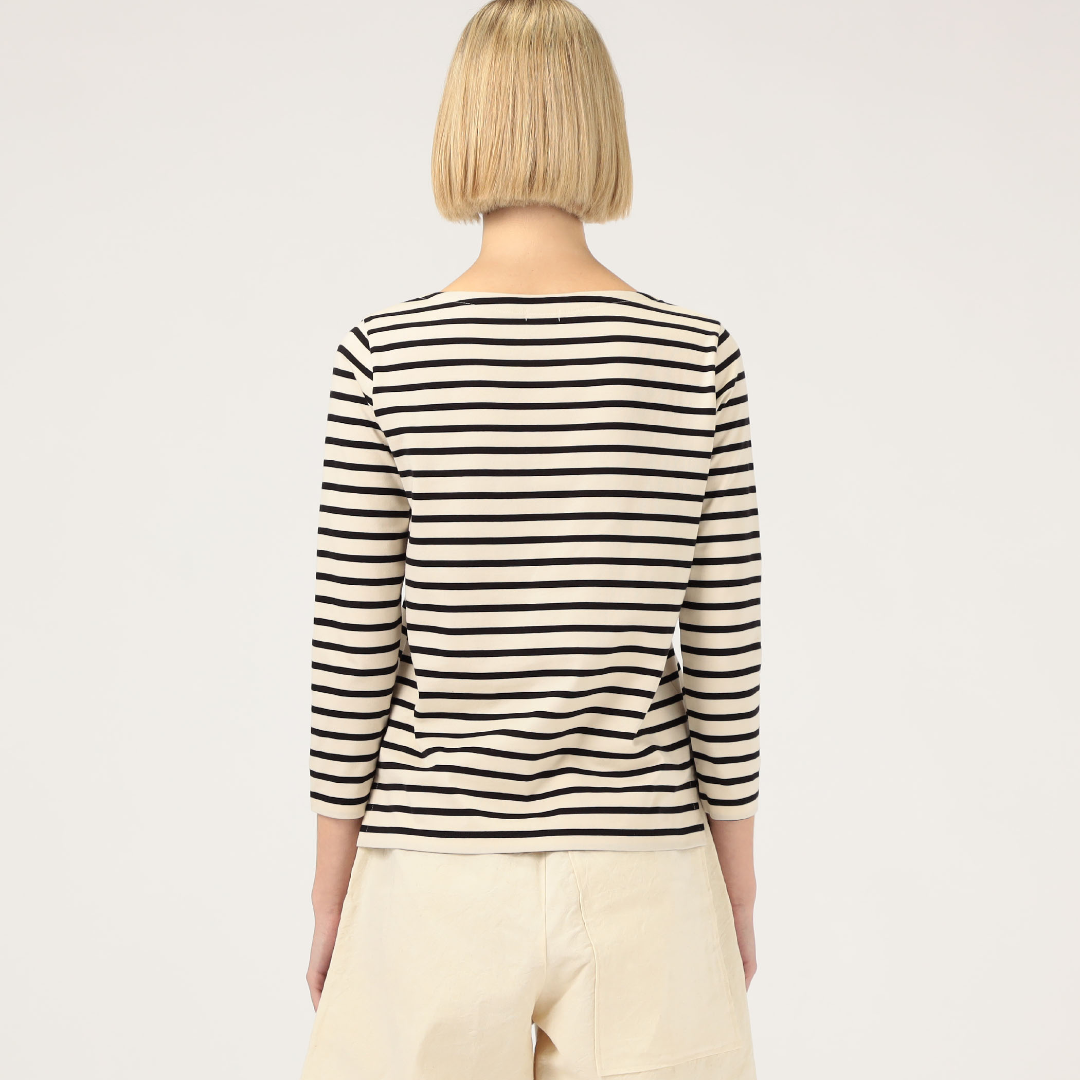 GALERIE VIE ファインコットン ボートネックワンピース　パープル GALERIE VIE ファインコットン ボートネックワンピース パープル