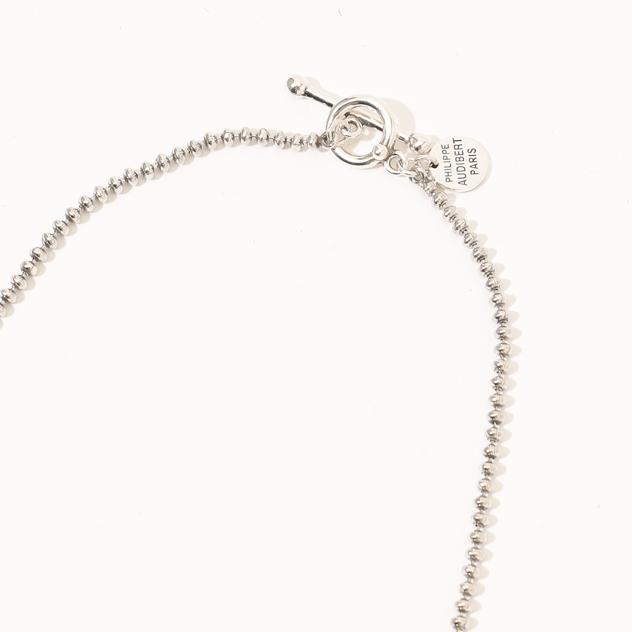 PHILIPPE AUDIBERT Stephens long シルバーネックレス