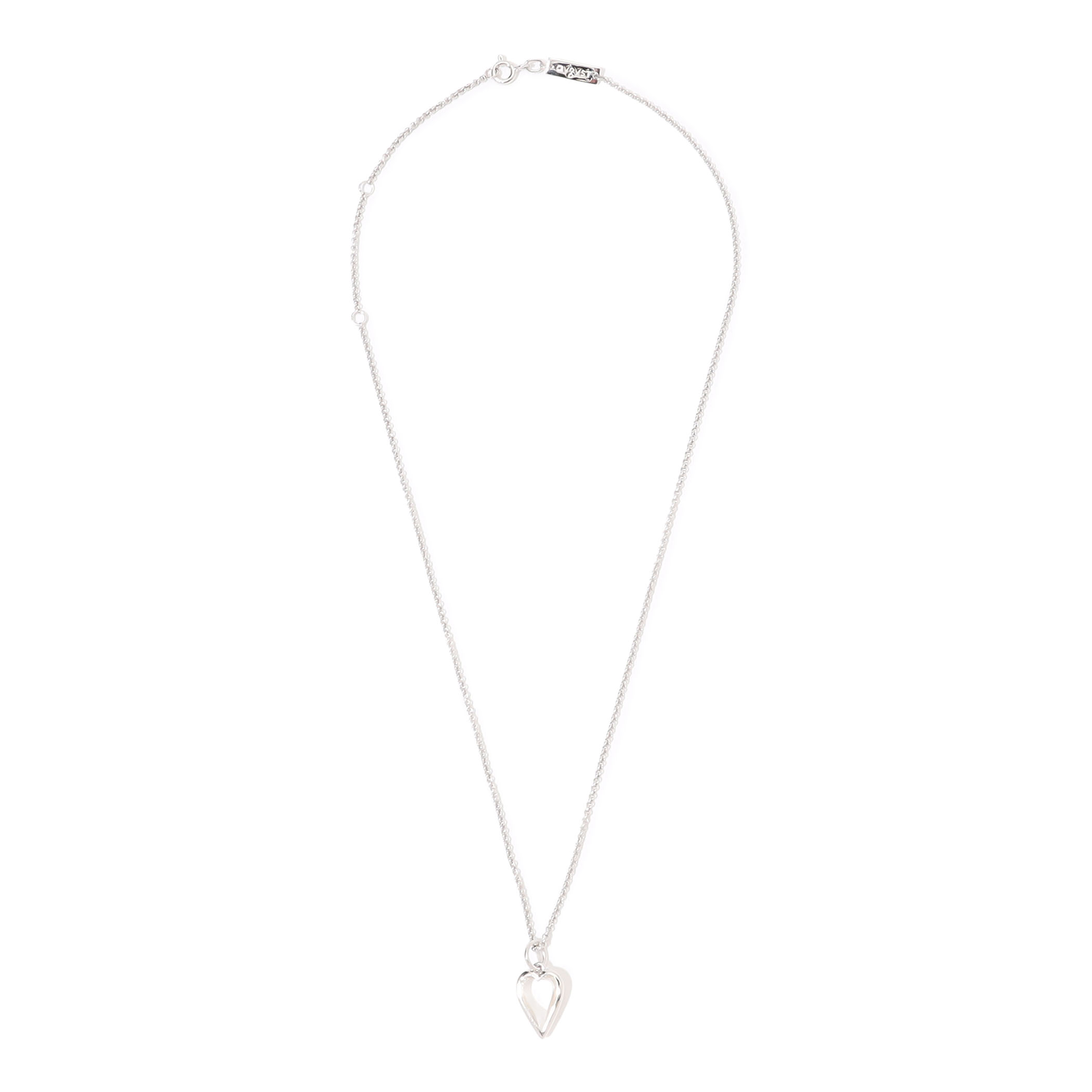 avgvst Small Rock Crystal Hart シルバーネックレス