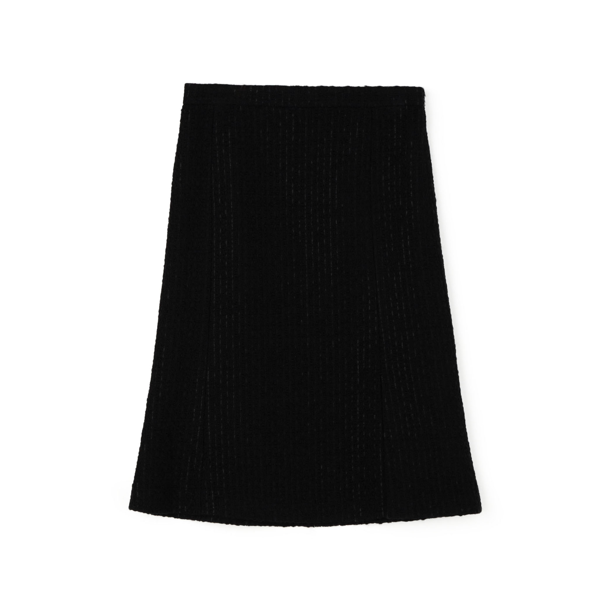 ブラックツイードヘムフレアスカート｜トゥモローランド 公式通販