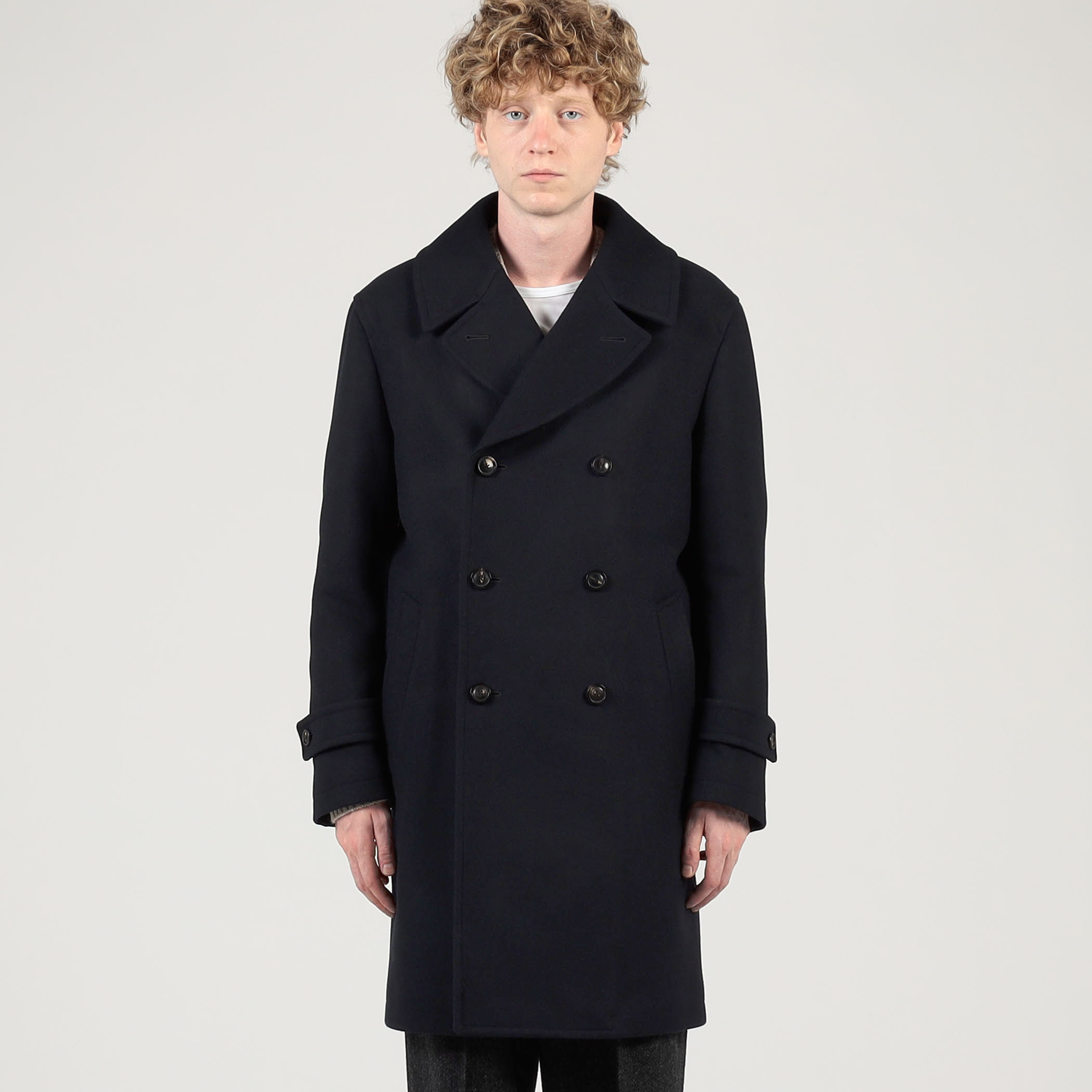 ウールカシミヤ ダブルブレステッド 6B Pコート｜トゥモローランド