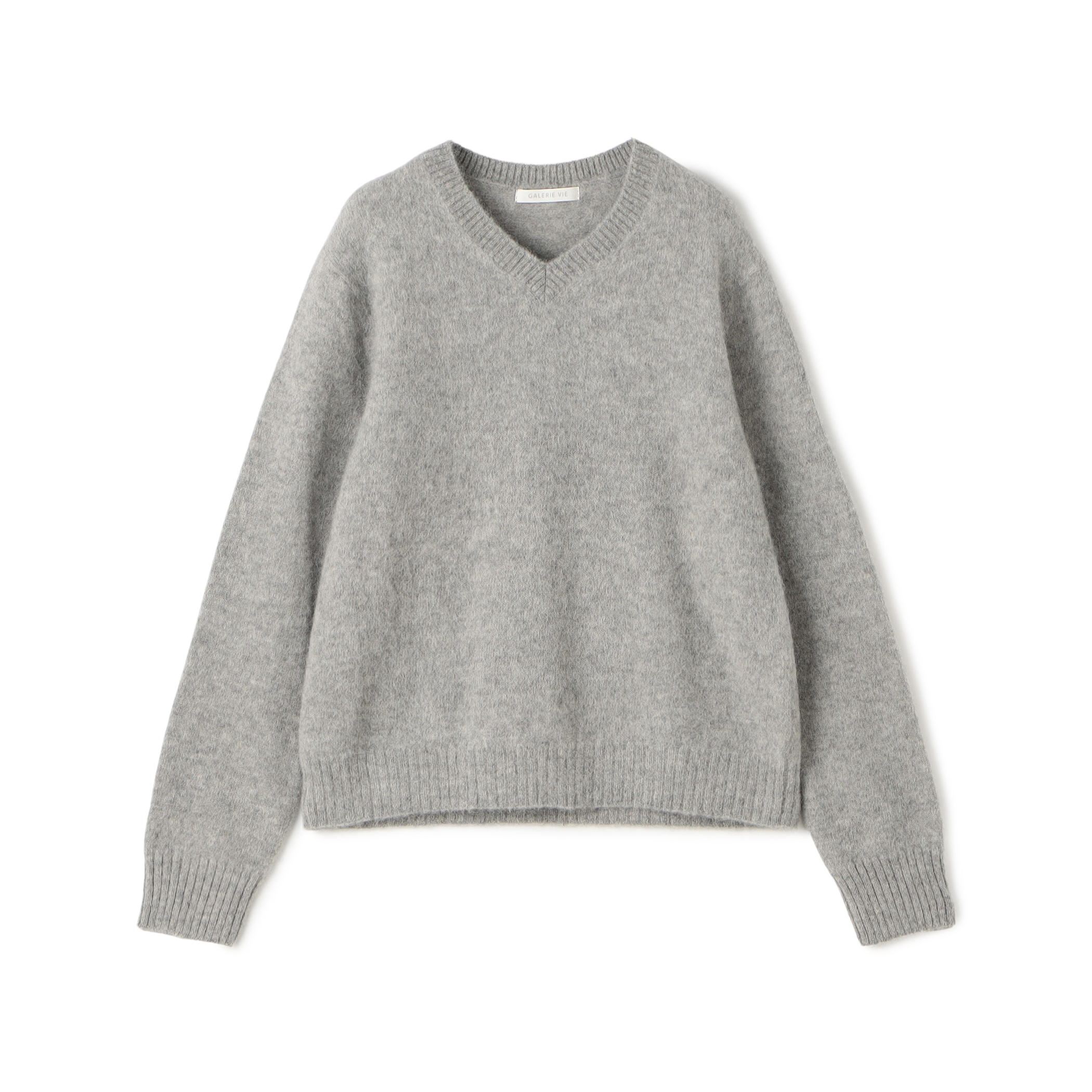ベビーアルパカボイルド Vネックプルオーバー