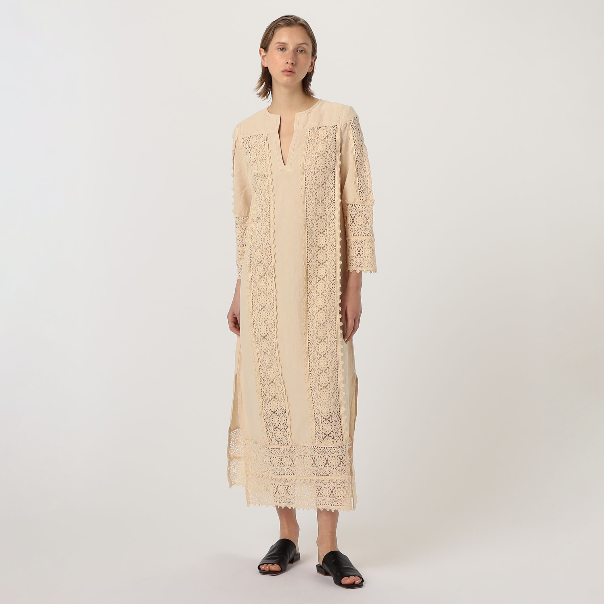 BY MALENE BIRGER ワンピース ドレス シルク ネイビー レーヨン