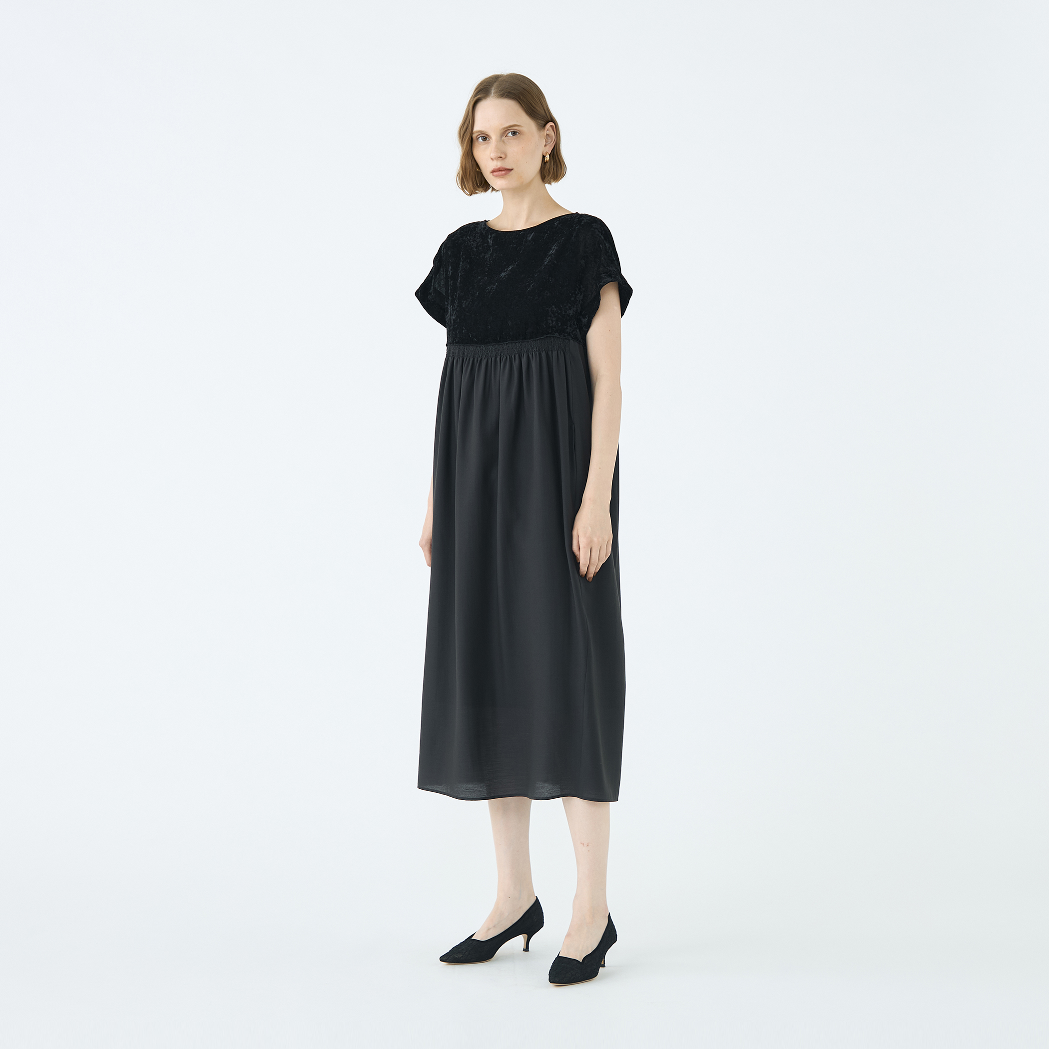 ベルベットコンビ Iラインワンピース｜トゥモローランド 公式通販