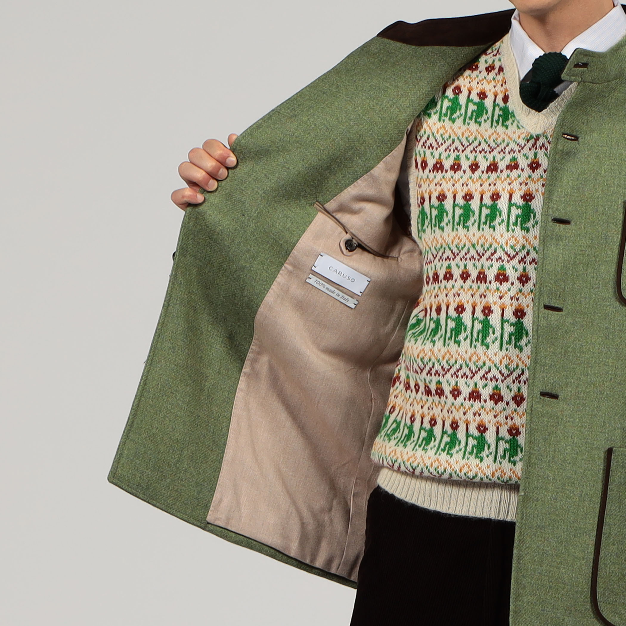 別注】CARUSO ウール フォレスティエールジャケット