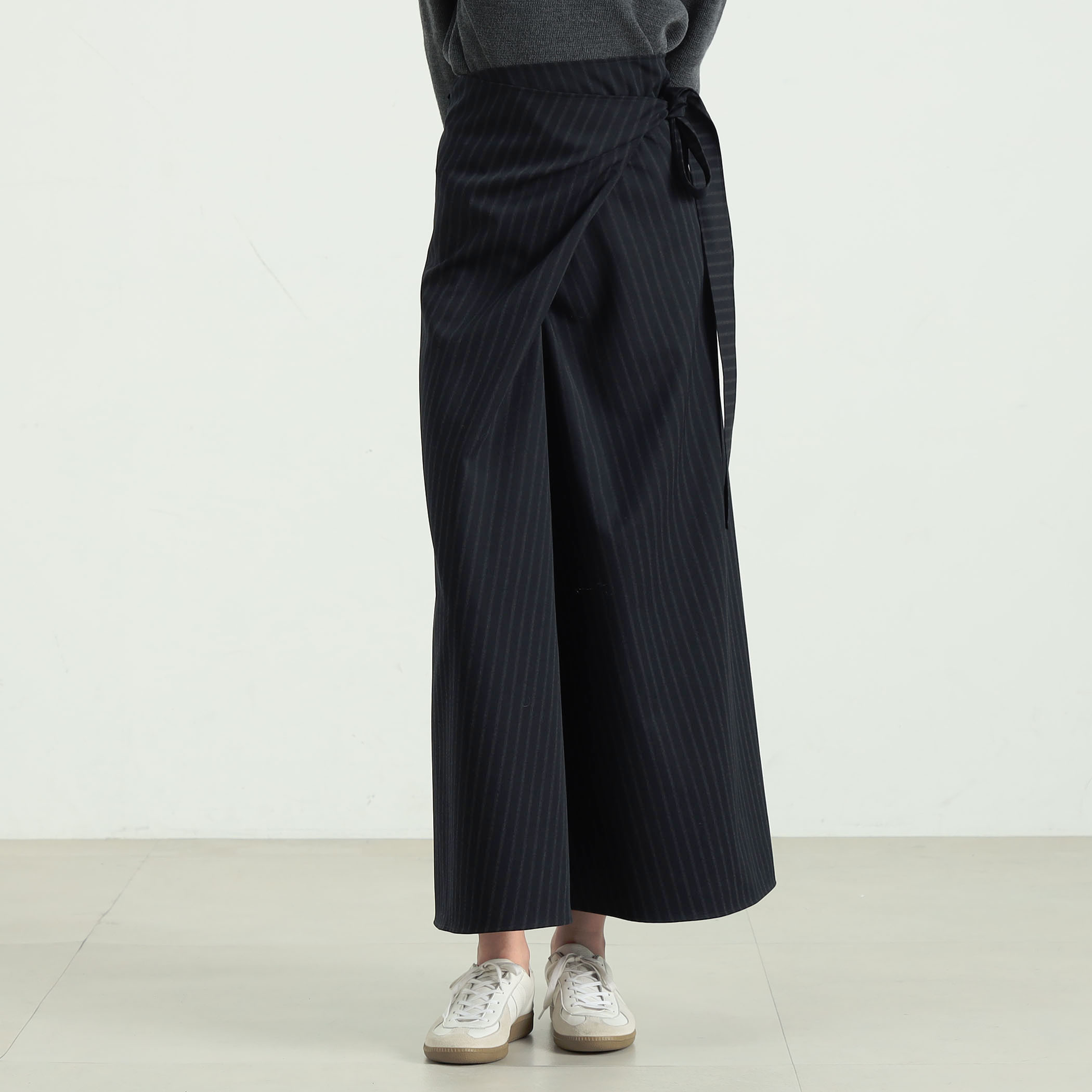 ◇TOMORROWLAND◇BACCA スカート 楽天市場】【SALE／30%OFF】ストライプウールギャバジン ラップ