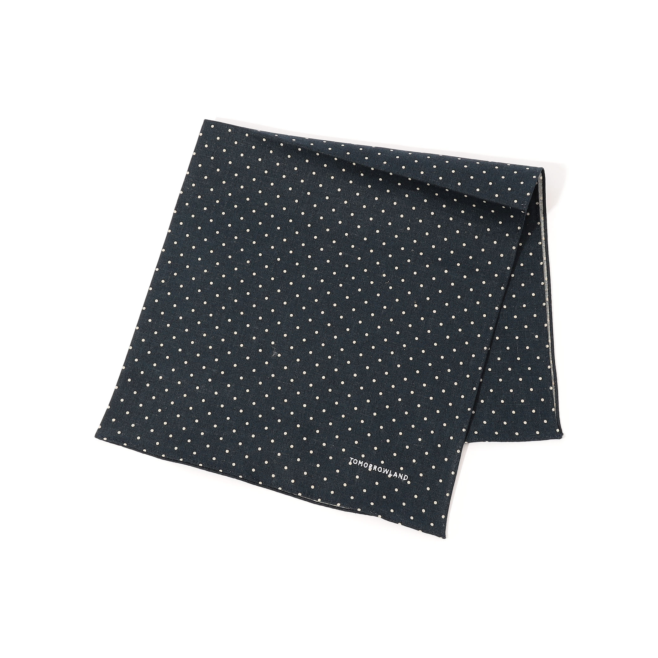 TOMORROWLAND コットンリネン ドットハンカチ