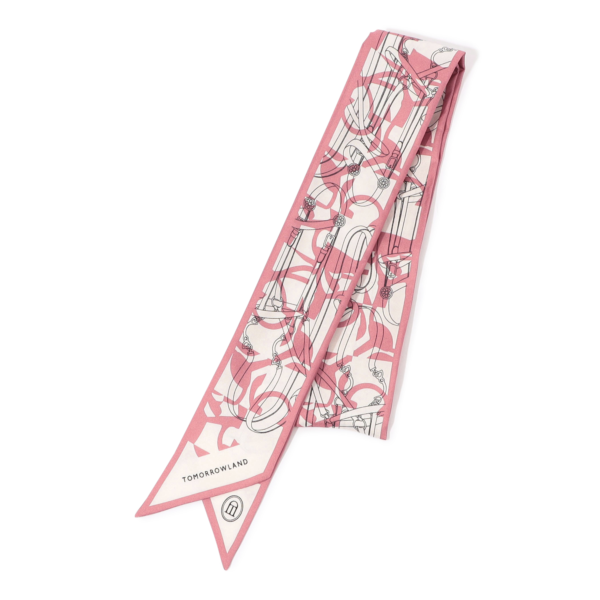 ATELIER TOMORROW BIT MOTIF BANDEAU シルクスカーフ