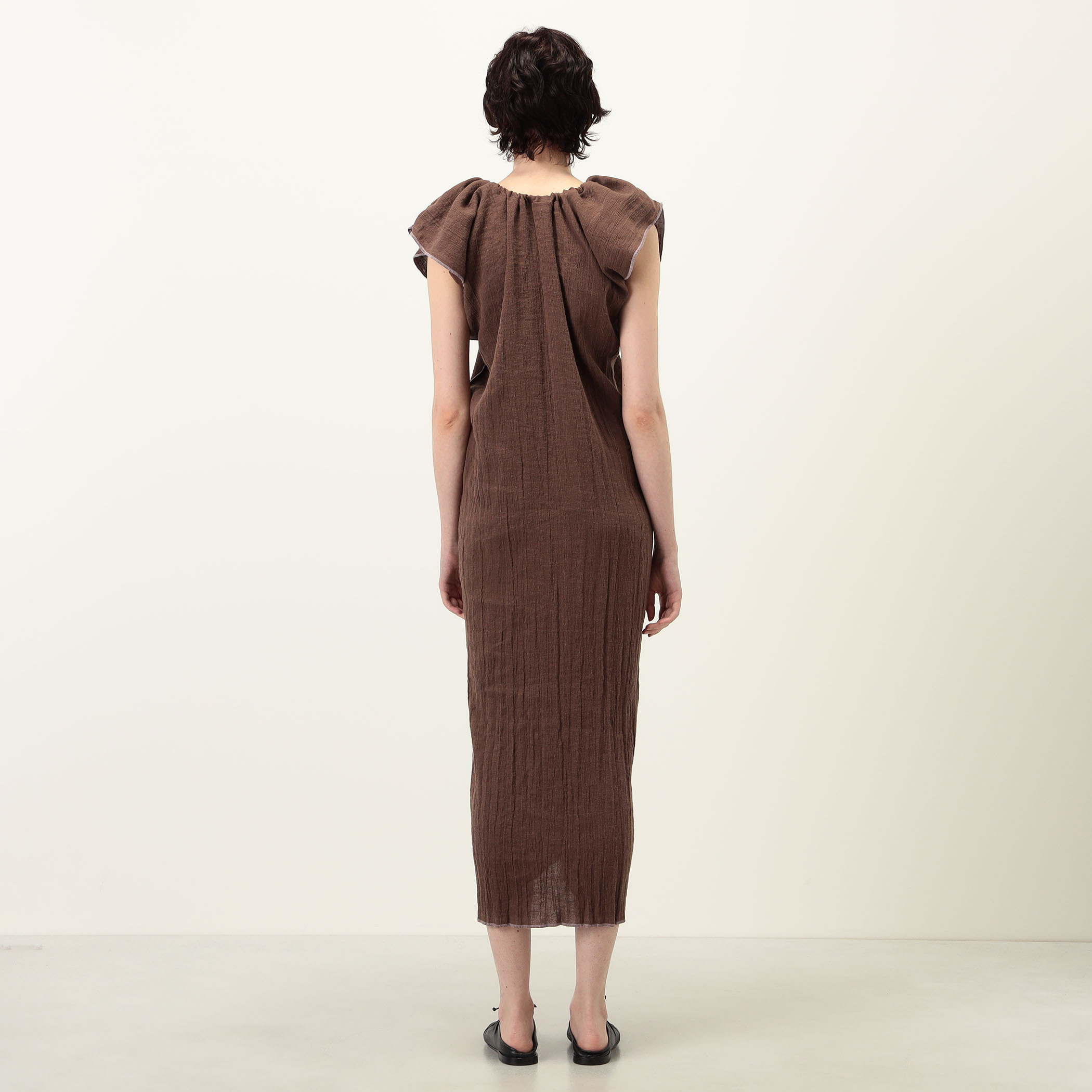 BASERANGE MAX DRESS リネンコットン ワンピース｜トゥモローランド