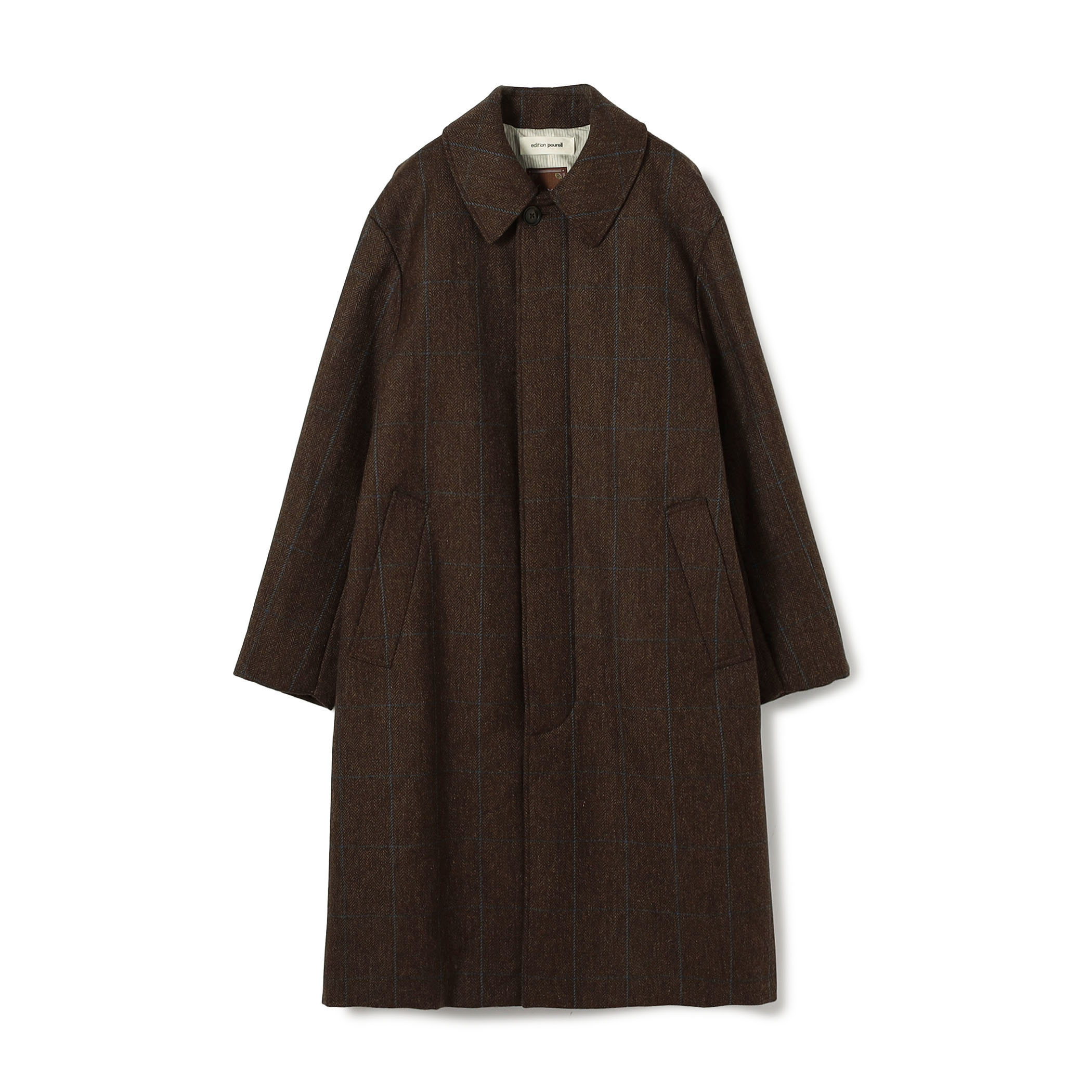 edition pourell ブリティッシュツイード ロングコート