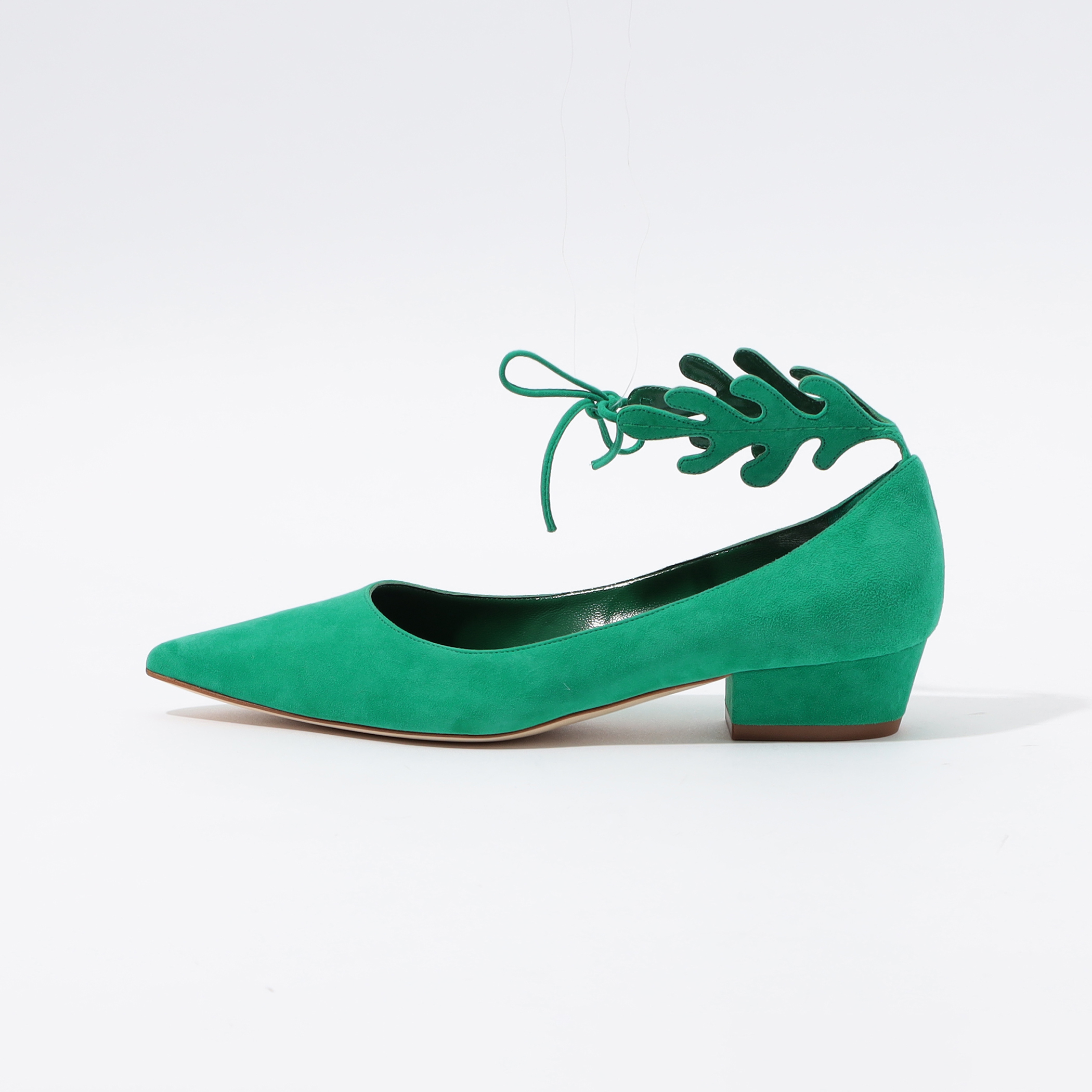 ♯369 MANOLO BLAHNIKレースアップスエードパンプス ロゴ 茶 ♯369 MANOLO BLAHNIKレースアップスエードパンプス ロゴ 茶