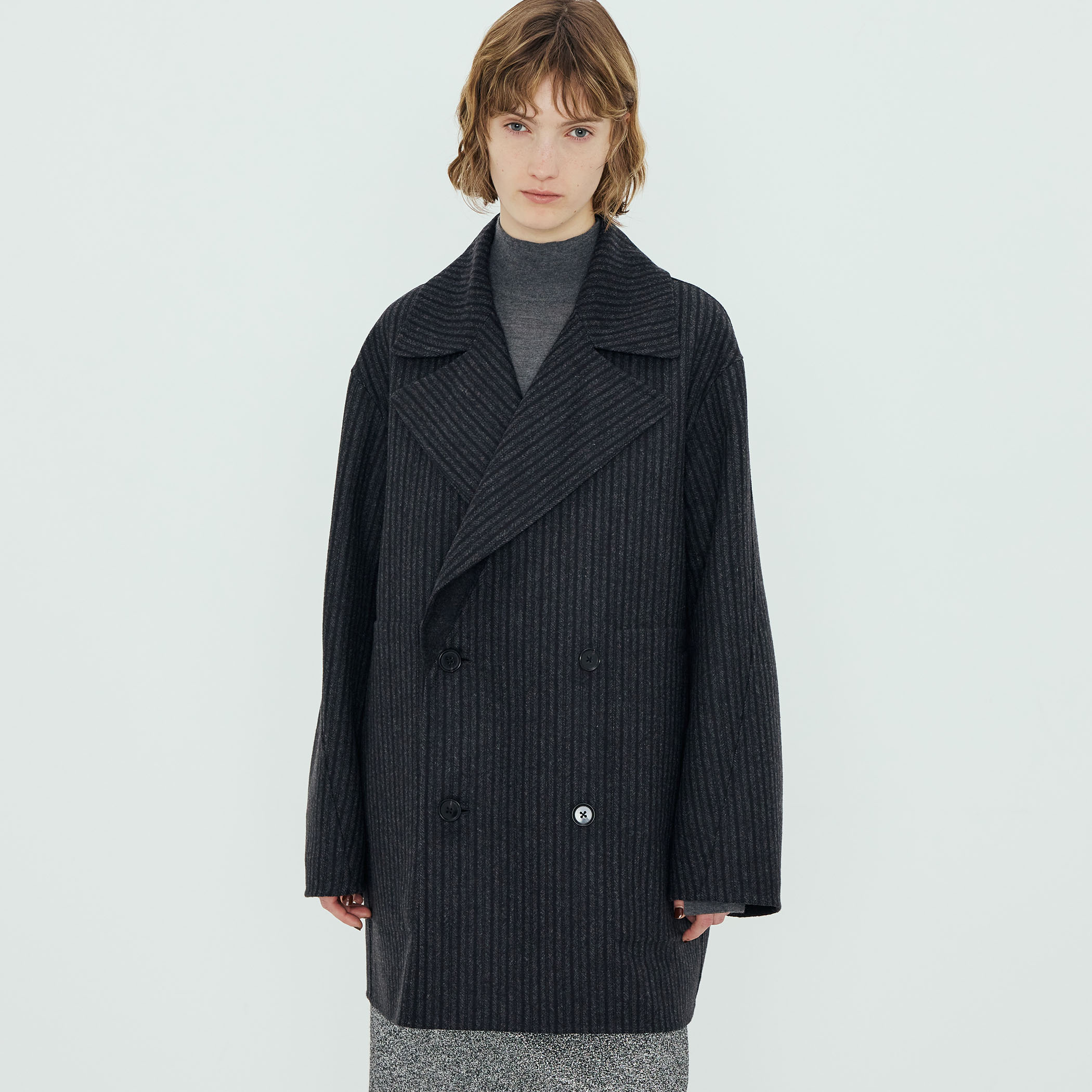 ウールダブルフェイス ピーコート｜トゥモローランド 公式通販