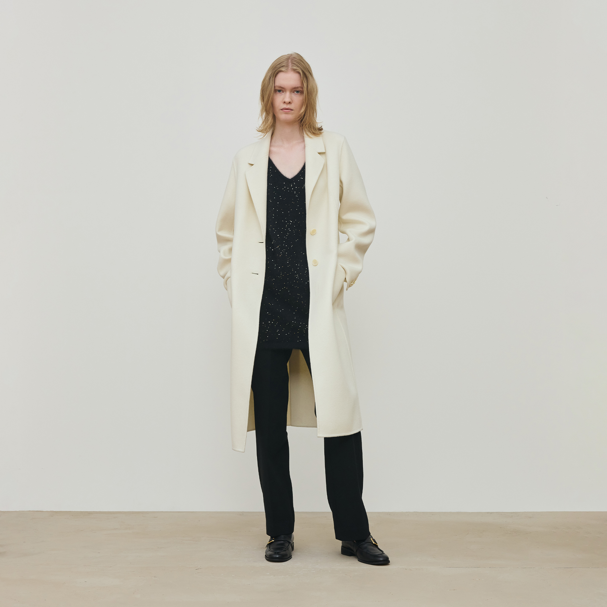 ダブルフェイスメルトンビーバー チェスターコート｜トゥモローランド