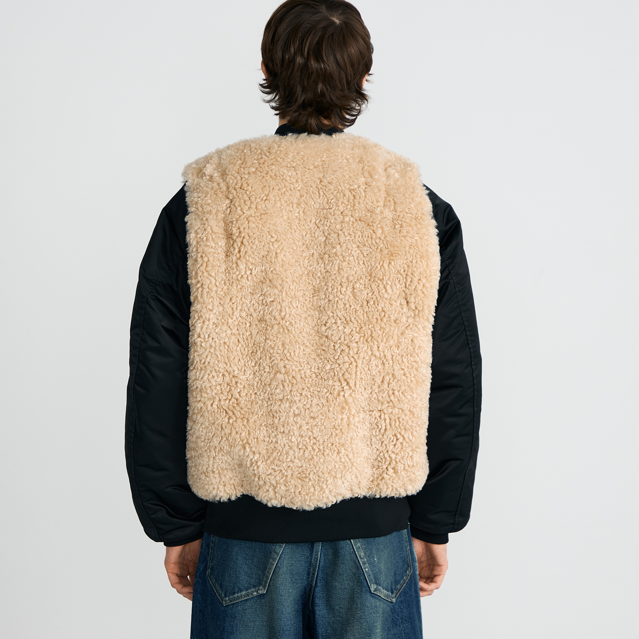 別注】HYKE FAUX SHEARLING TYPE MA-1JACKET｜トゥモローランド 公式通販