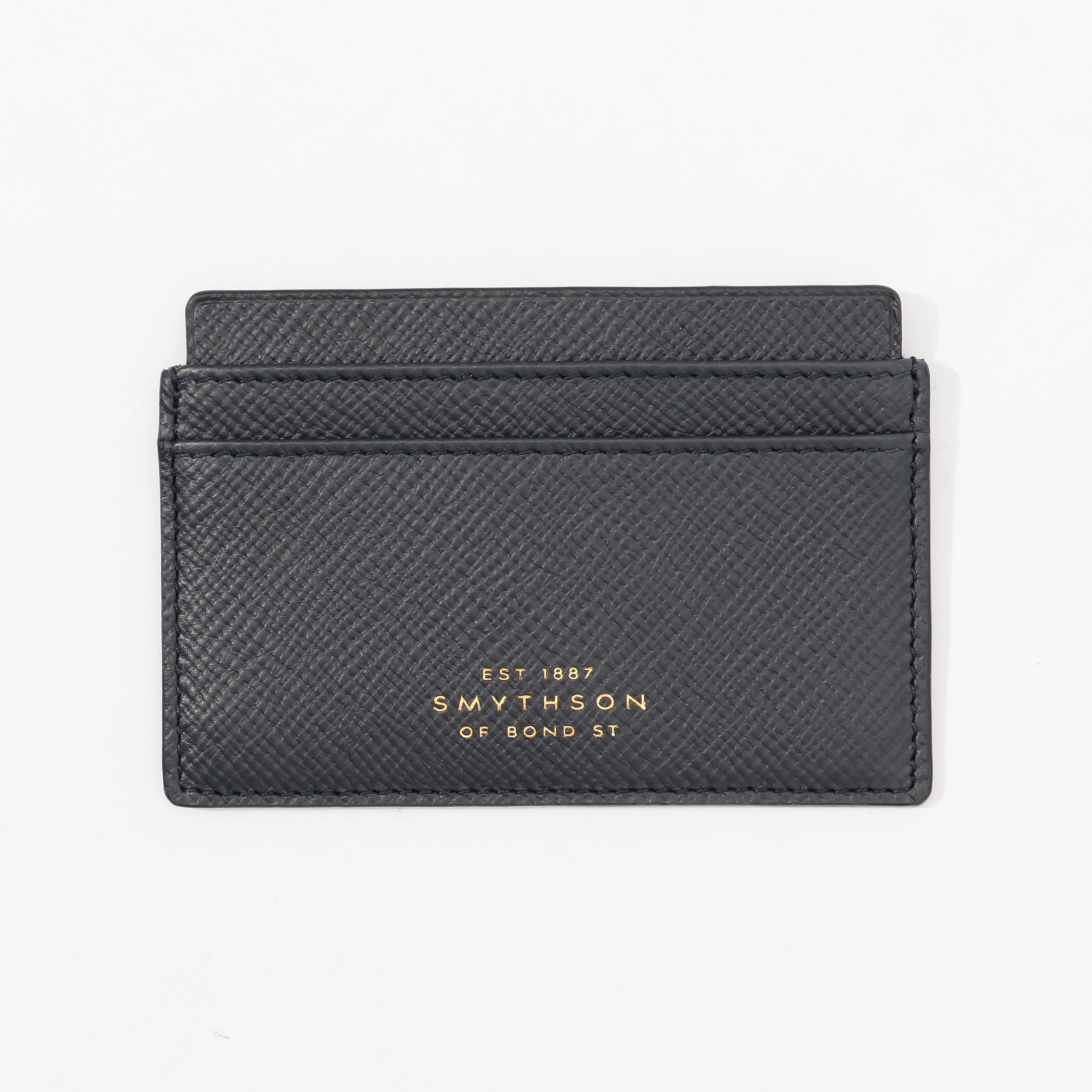 Smythson Flat Card Holder in Panama