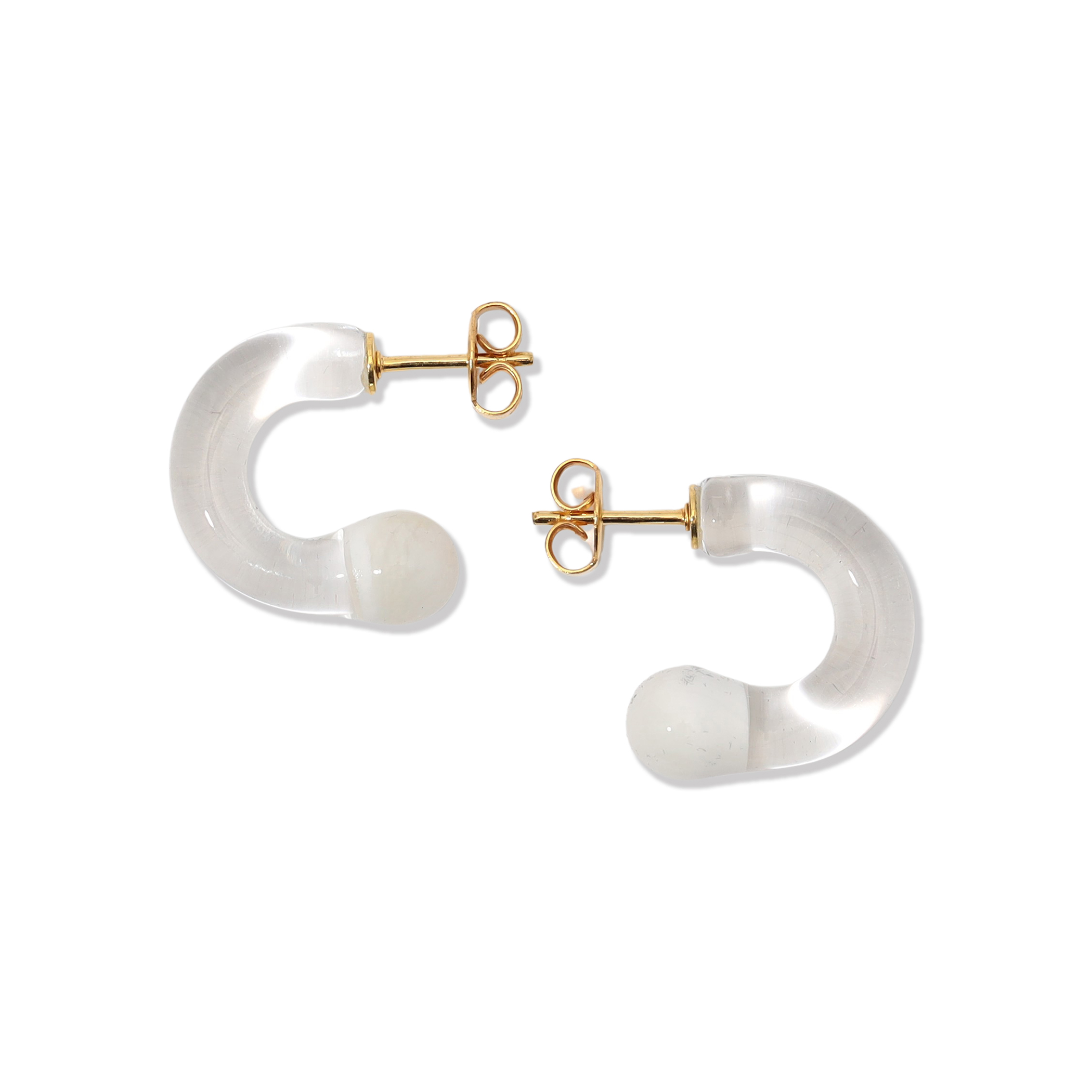 アクセサリー luijewelry tiny hoop CLIP CHAIN HOOP PIERCED EARRINGS (L)(2JP0942)K10 ピアス｜スター