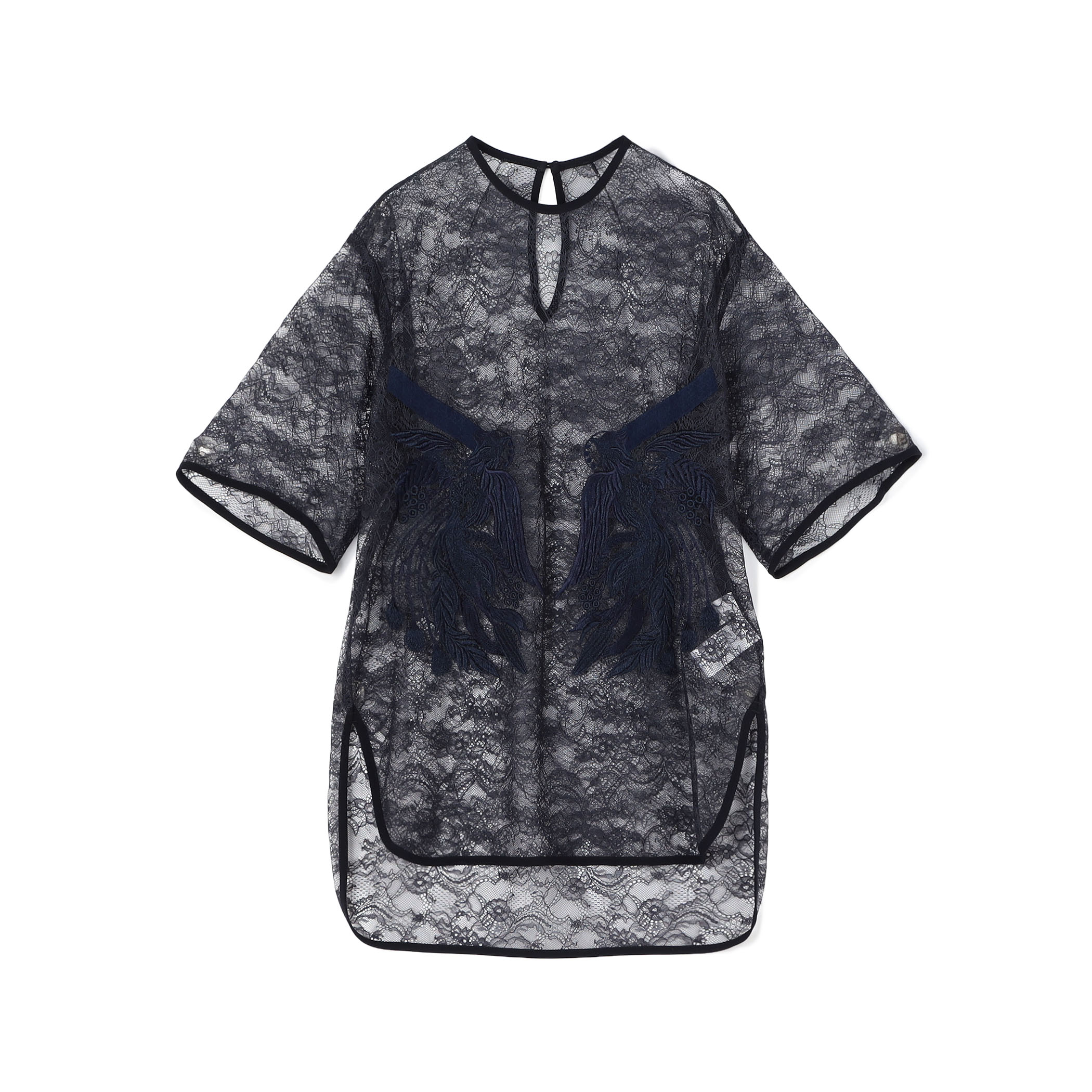 Mame Kurogouchi Raschel Lace Embroidered Top レースエンブロイダリーブラウス