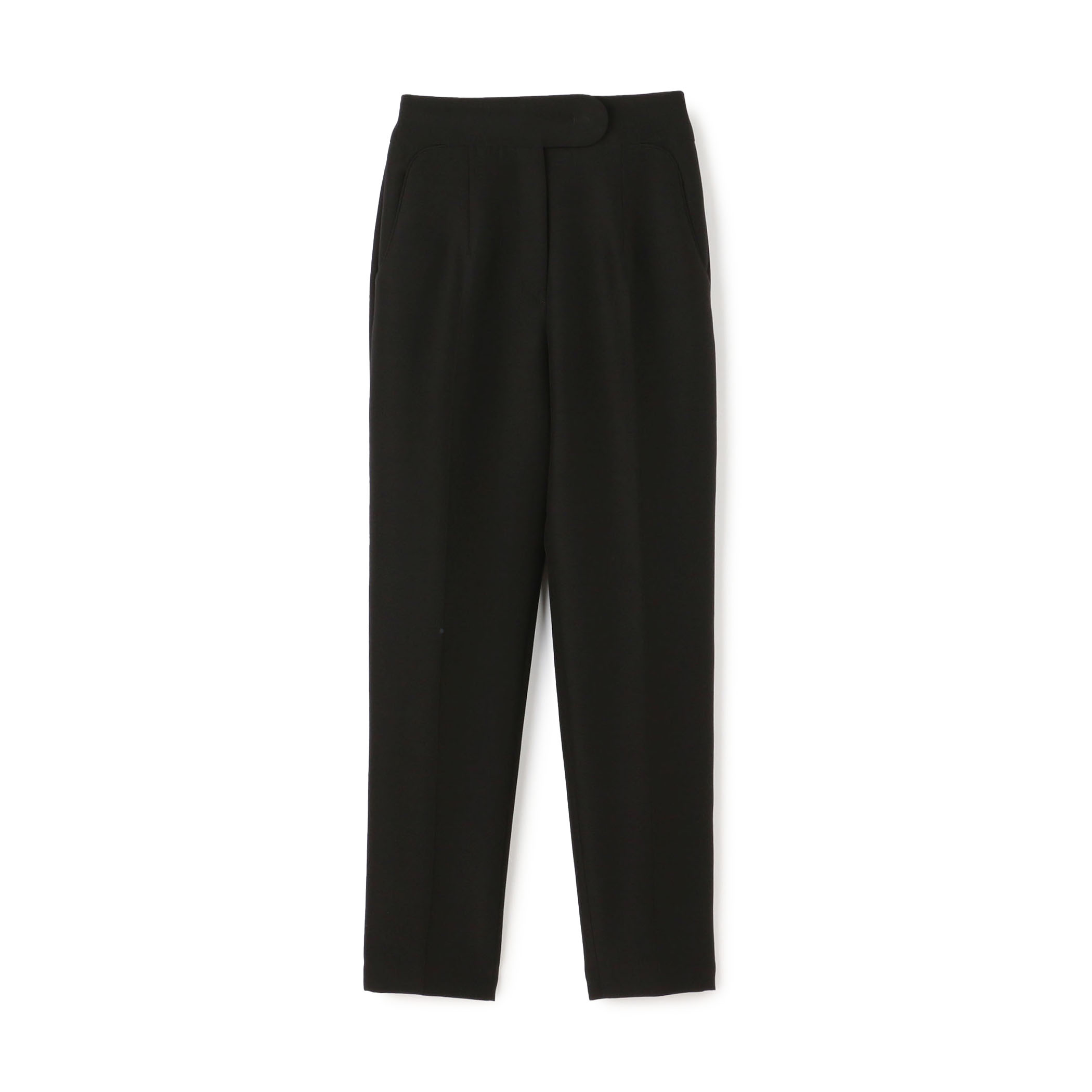 Mame Kurogouchi Silk Wool Double Cloth Tapered Trousers