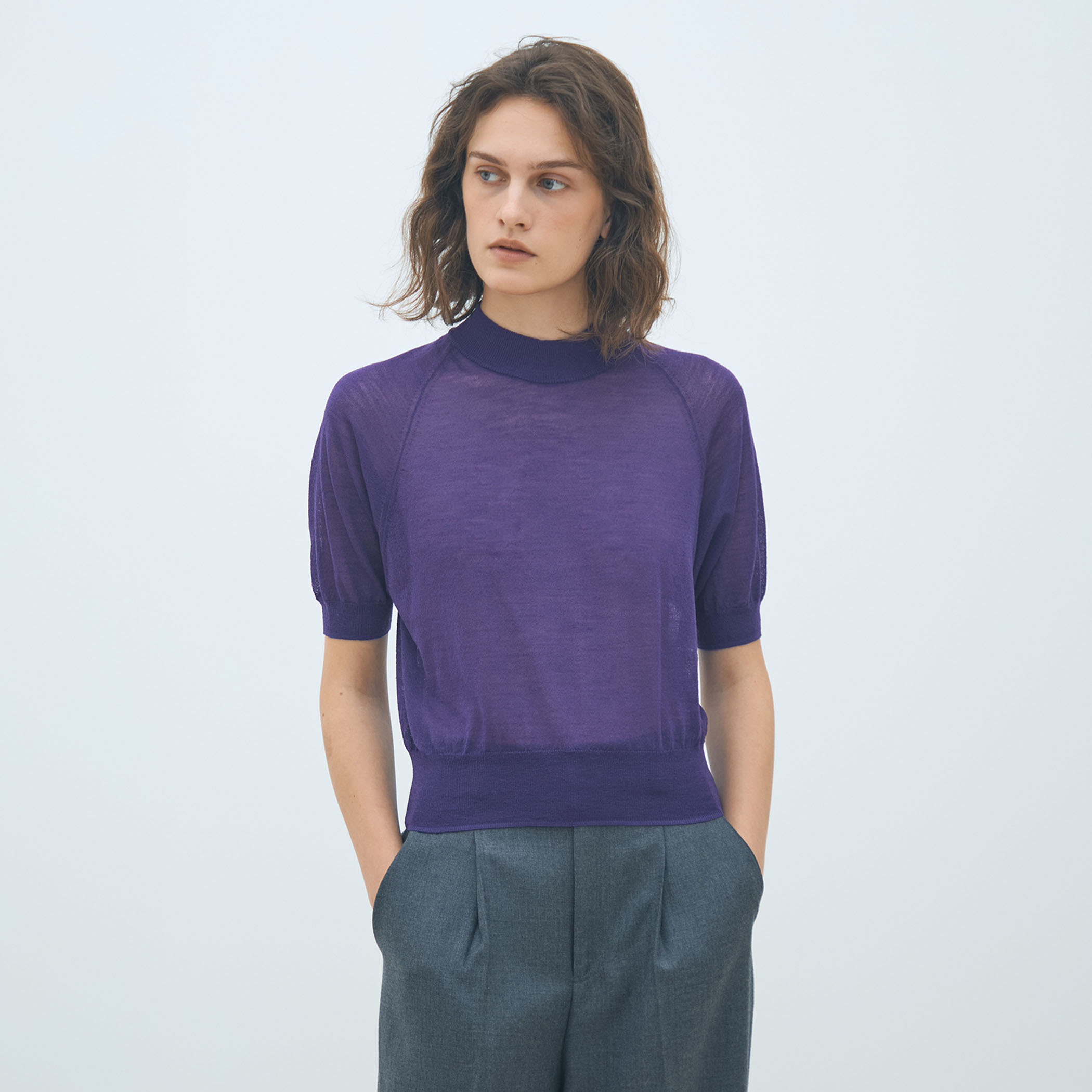 シアーウール ハーフスリーブプルオーバー｜トゥモローランド 公式通販