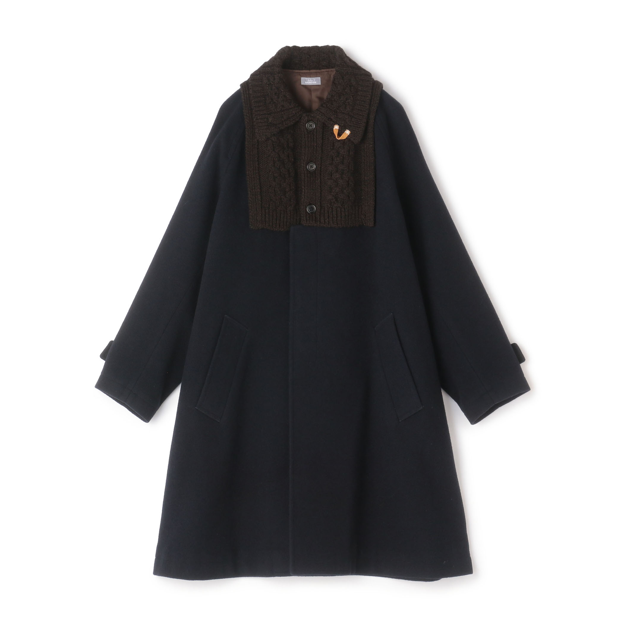 kolor / BEACON ニットメルトンコンビ コート