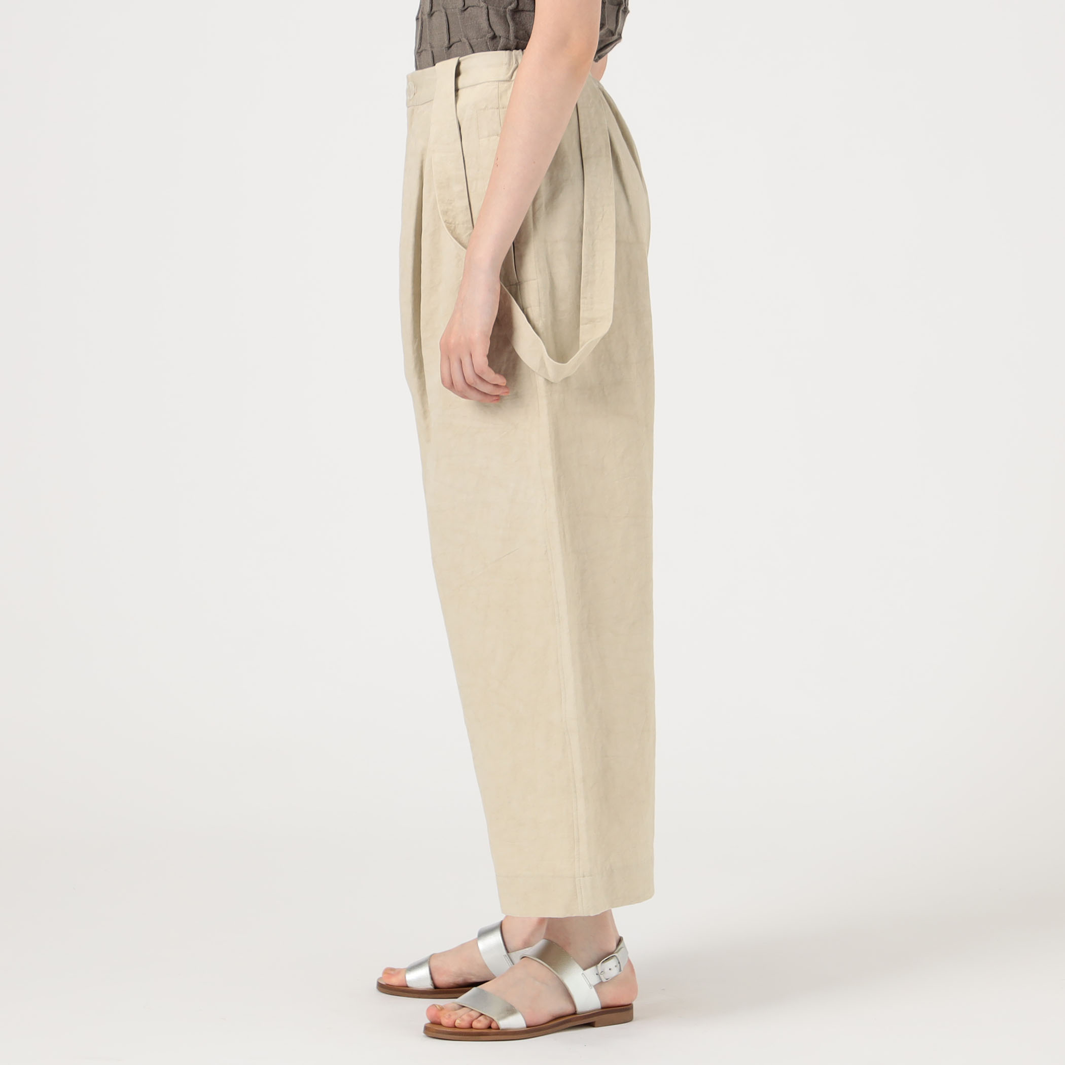 LAUREN MANOOGIAN / リネンパンツ Lauren Manoogian Linen & Cotton Painter Pants in Umber Brown