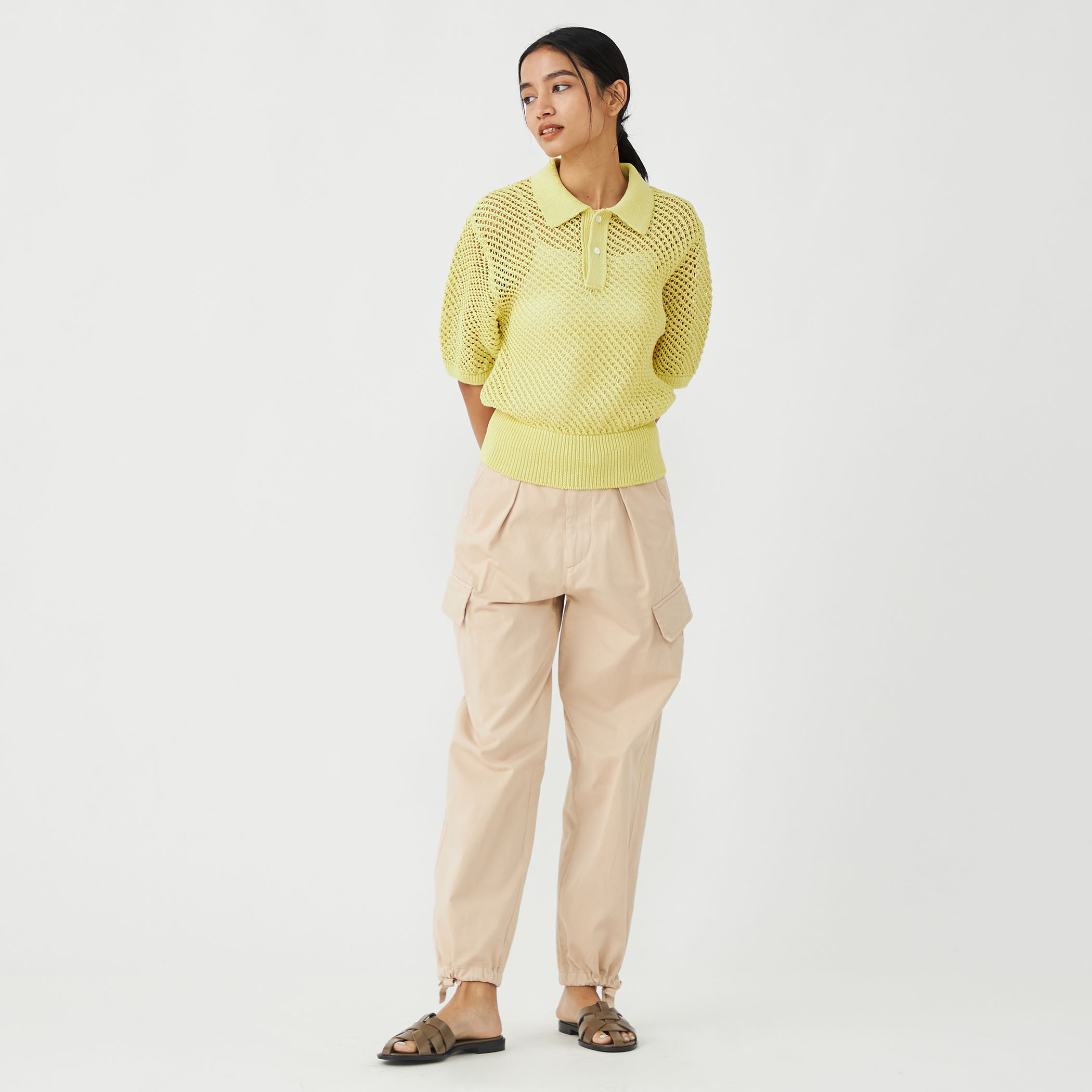 ソフトコットンサテン カーゴパンツ｜トゥモローランド 公式通販