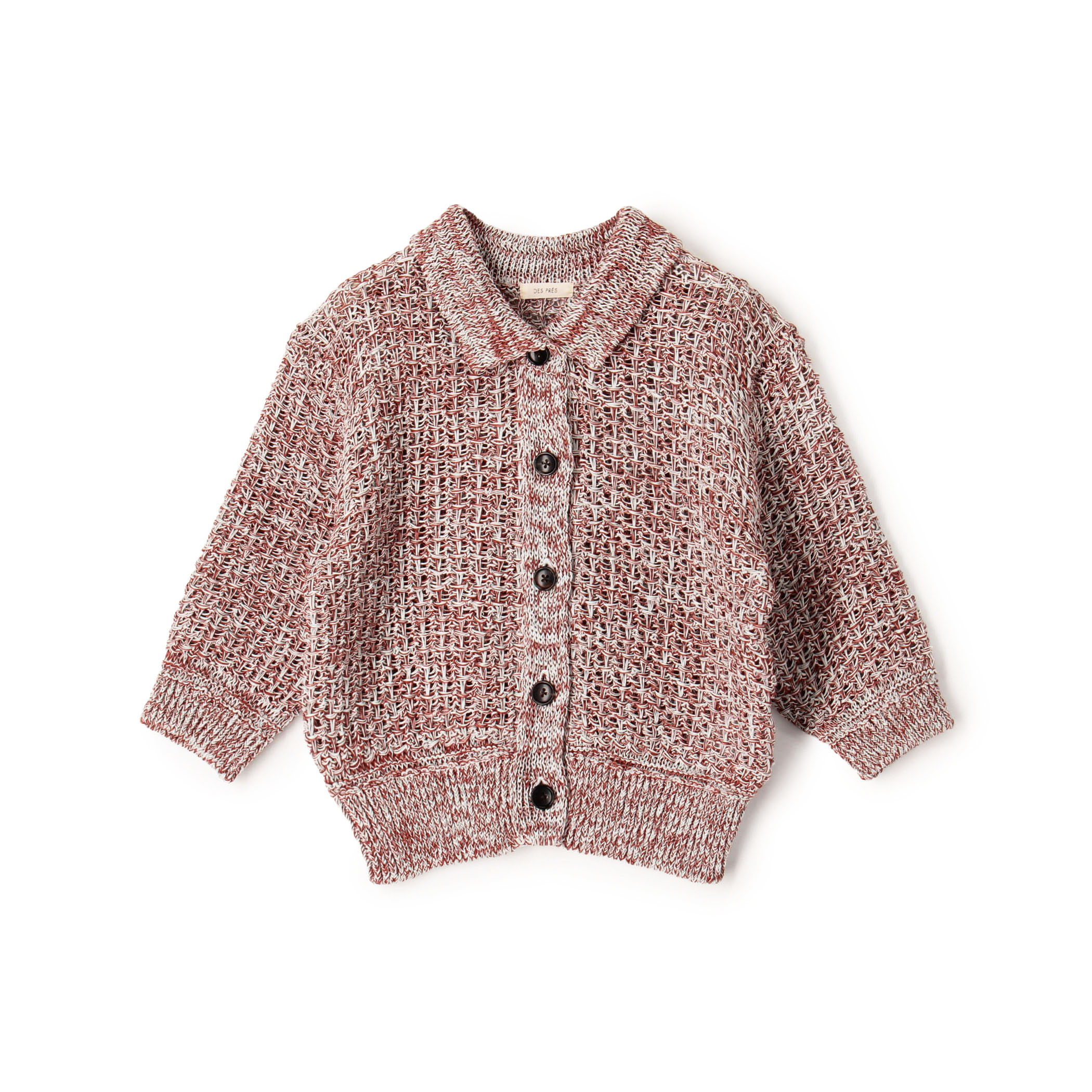 【WEB先行予約】ギマコットン ハーフスリーブポロカーディガン