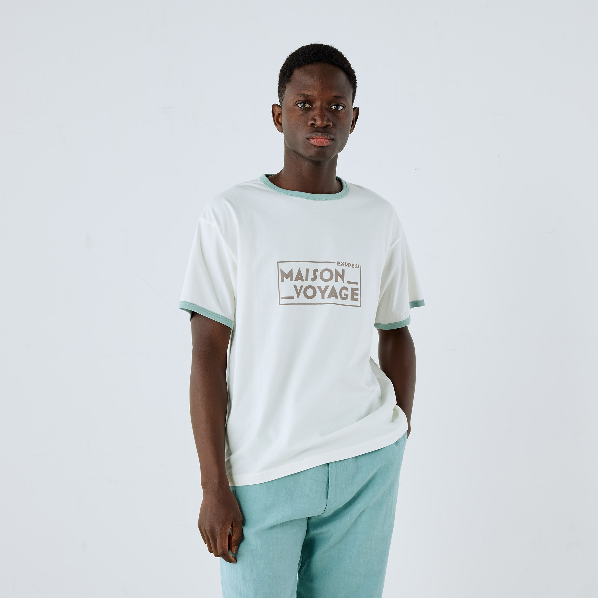 MAISON et VOYAGE コットン プリントTシャツ｜トゥモローランド