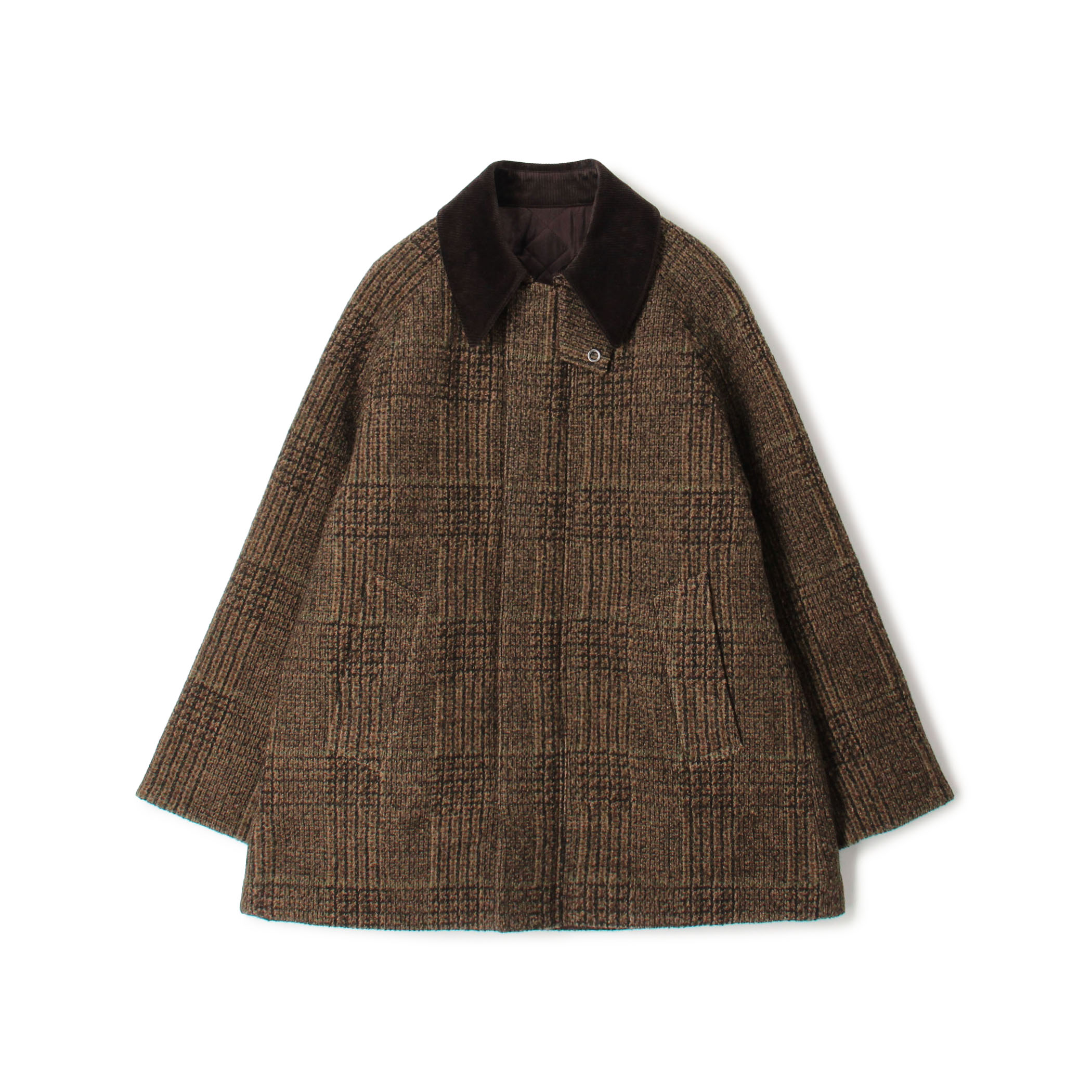 ウールレーヨンブークレ フィールドコート