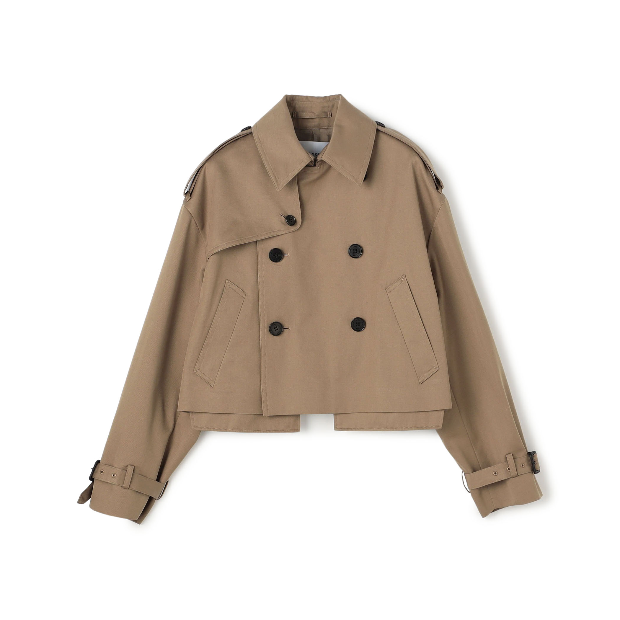 HYKE CROPPED TRENCH COAT