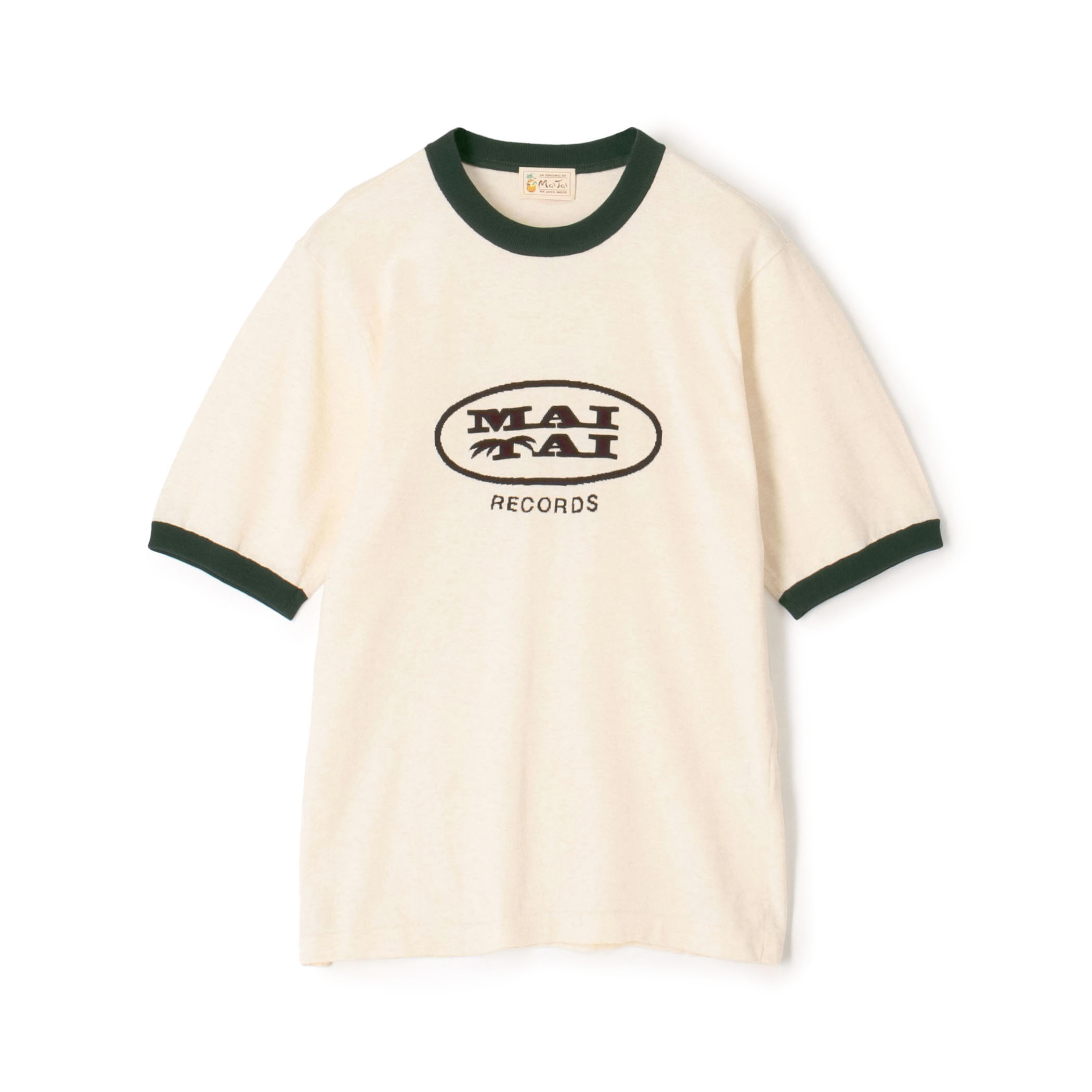 Mai Tai メランジコットン リンガーニットTシャツ