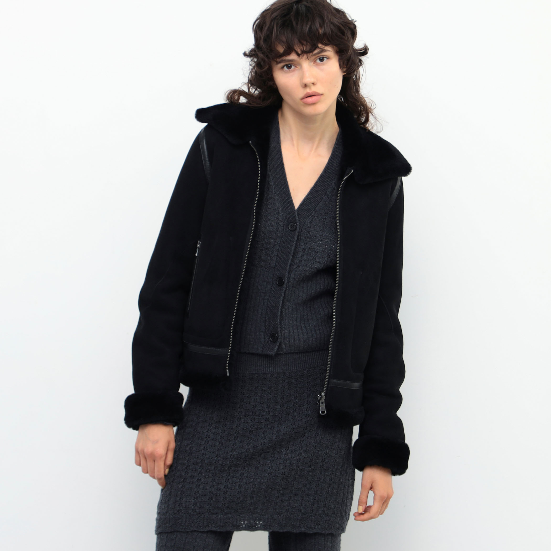 ラムレザー ムートンジャケット｜トゥモローランド 公式通販